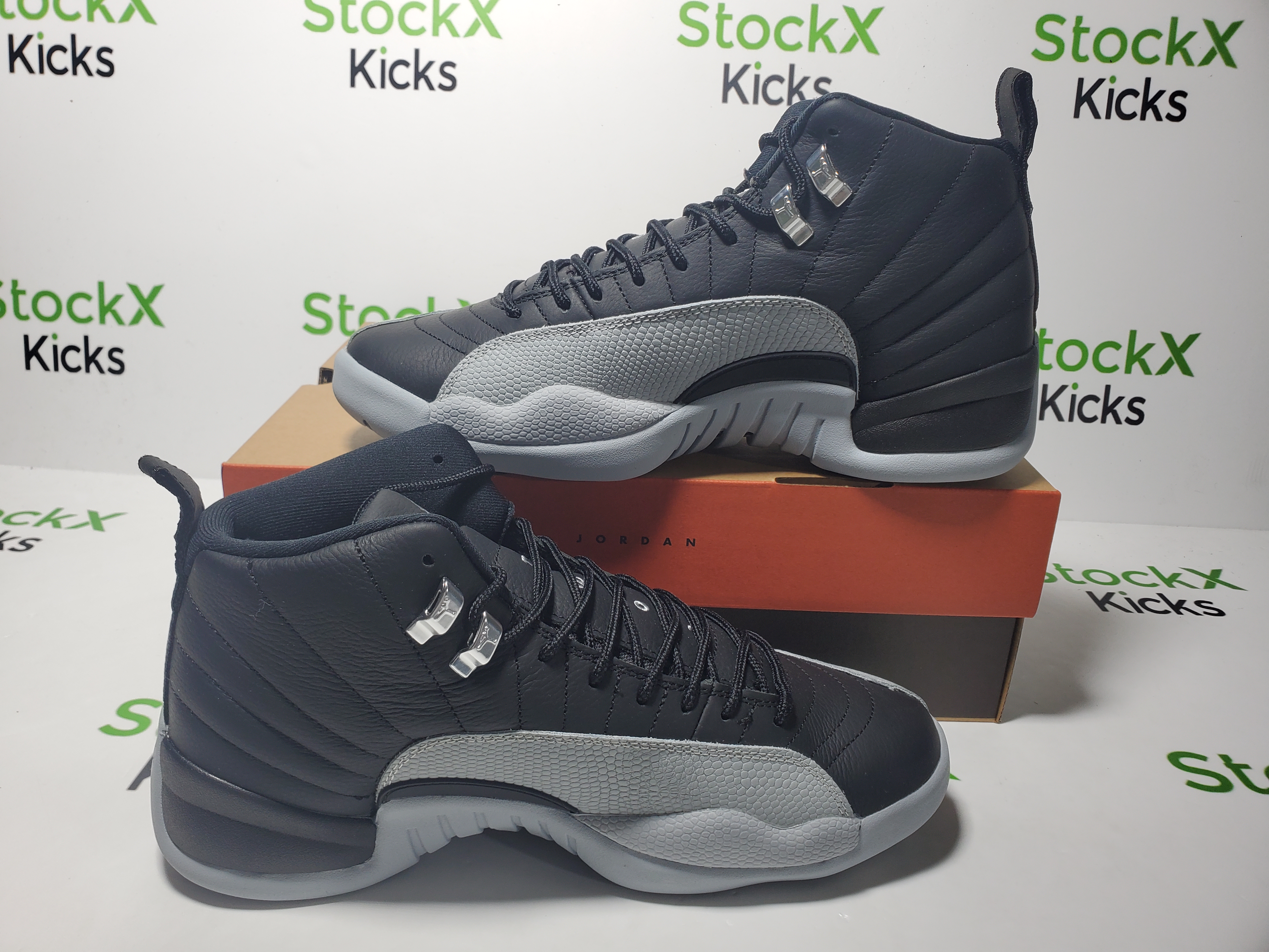PK God Batch Air Jordan 12 Black Wolf Grey CT8013-019 review StockxKicks 02