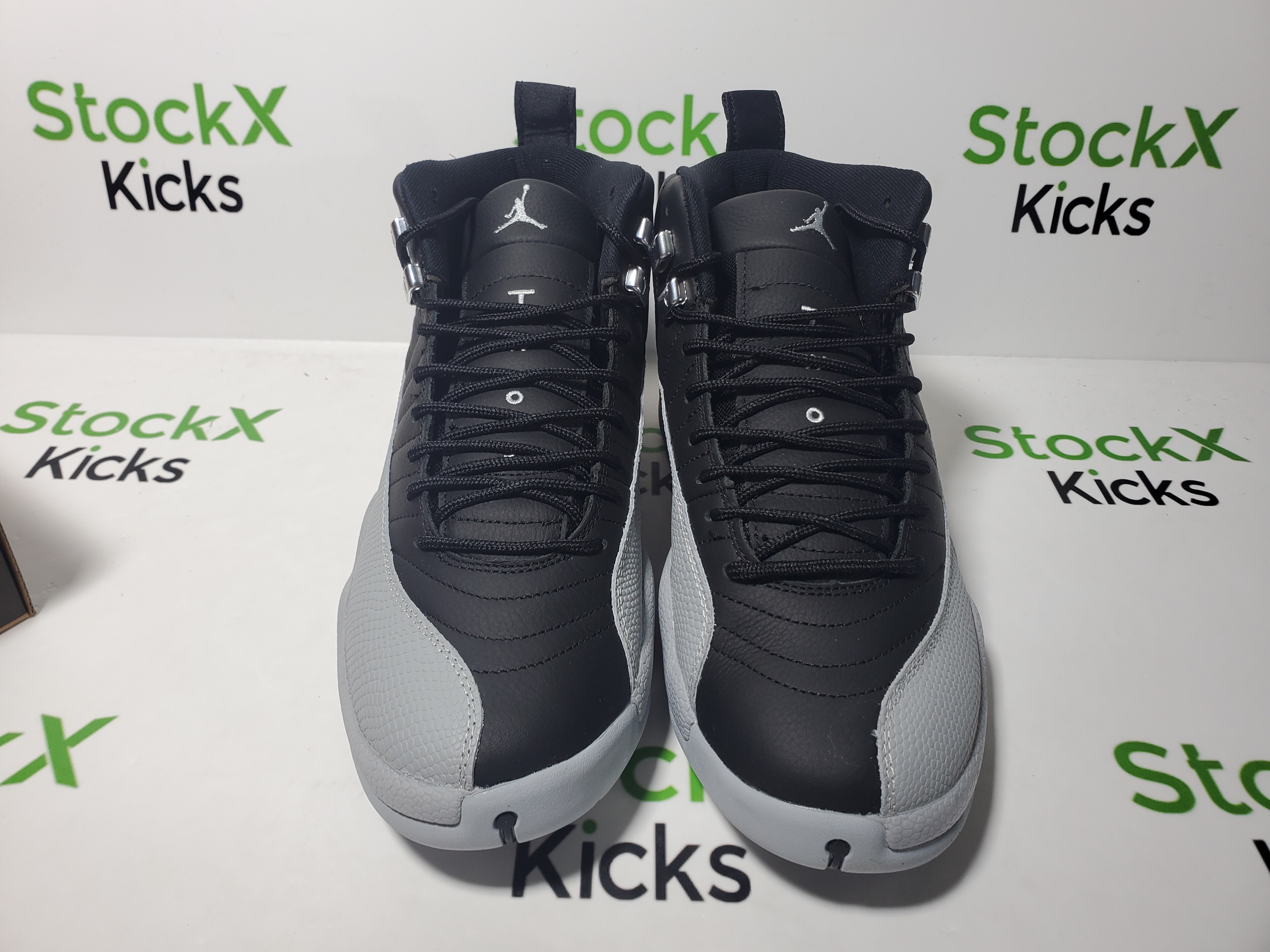 PK God Batch Air Jordan 12 Black Wolf Grey CT8013-019 review StockxKicks 04