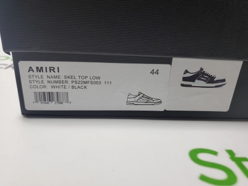 AMIRI Skel Top Low Black White MFS003-004 review 