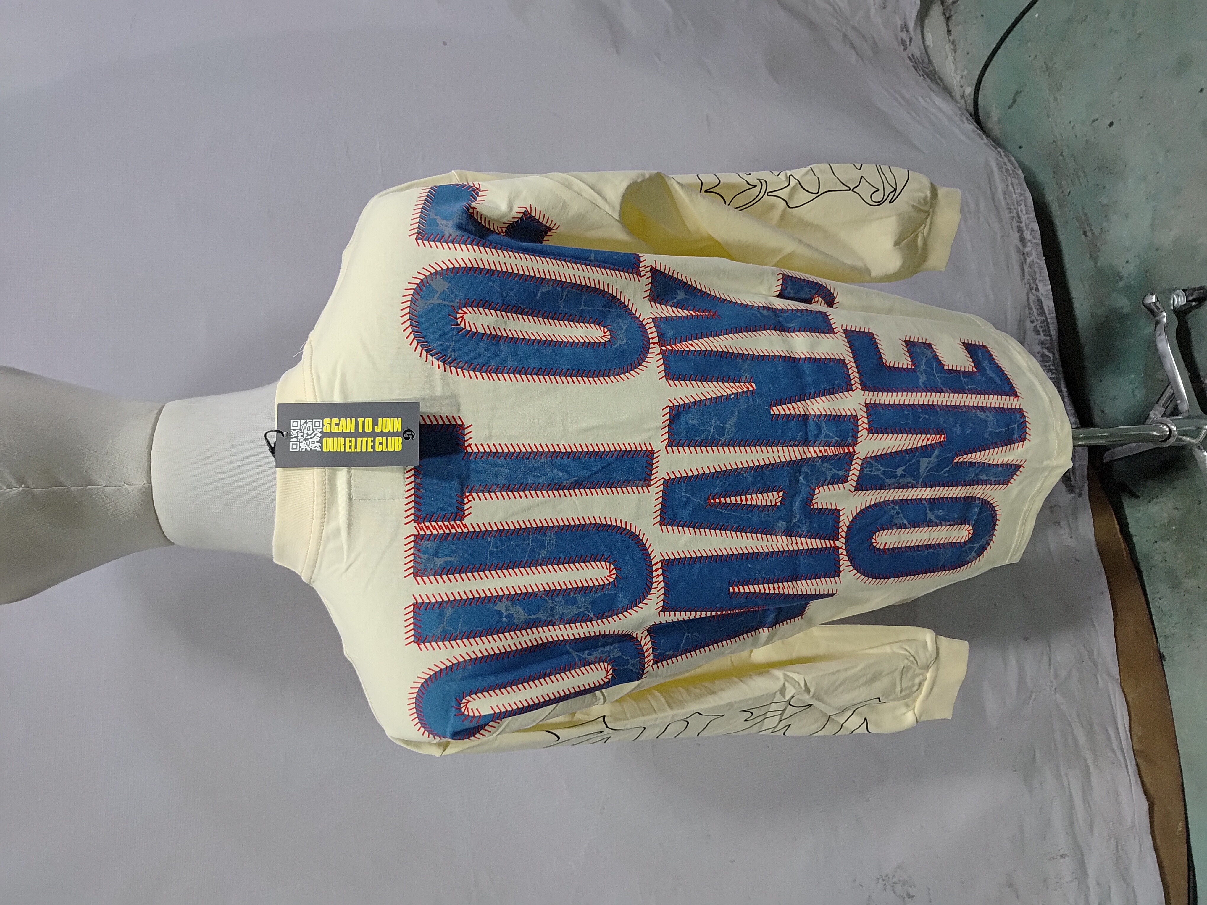 Godspeed Strike Out Long Sleeve T-shirt Bone #3158 review StockxKicks 04