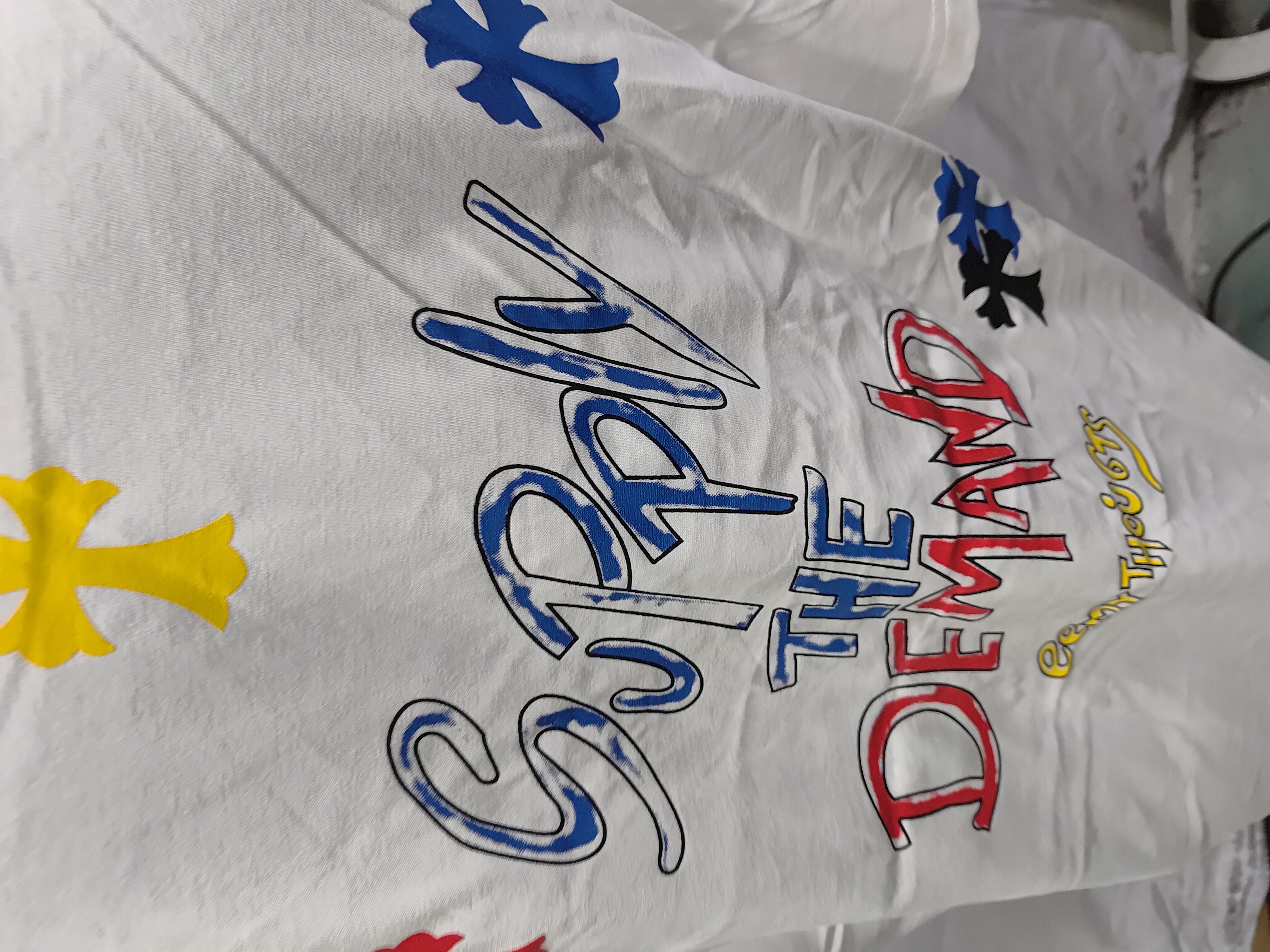 Chrome Hearts Supply The Demand Short Sleeve T-Shirt Black/White review StockxKicks 03