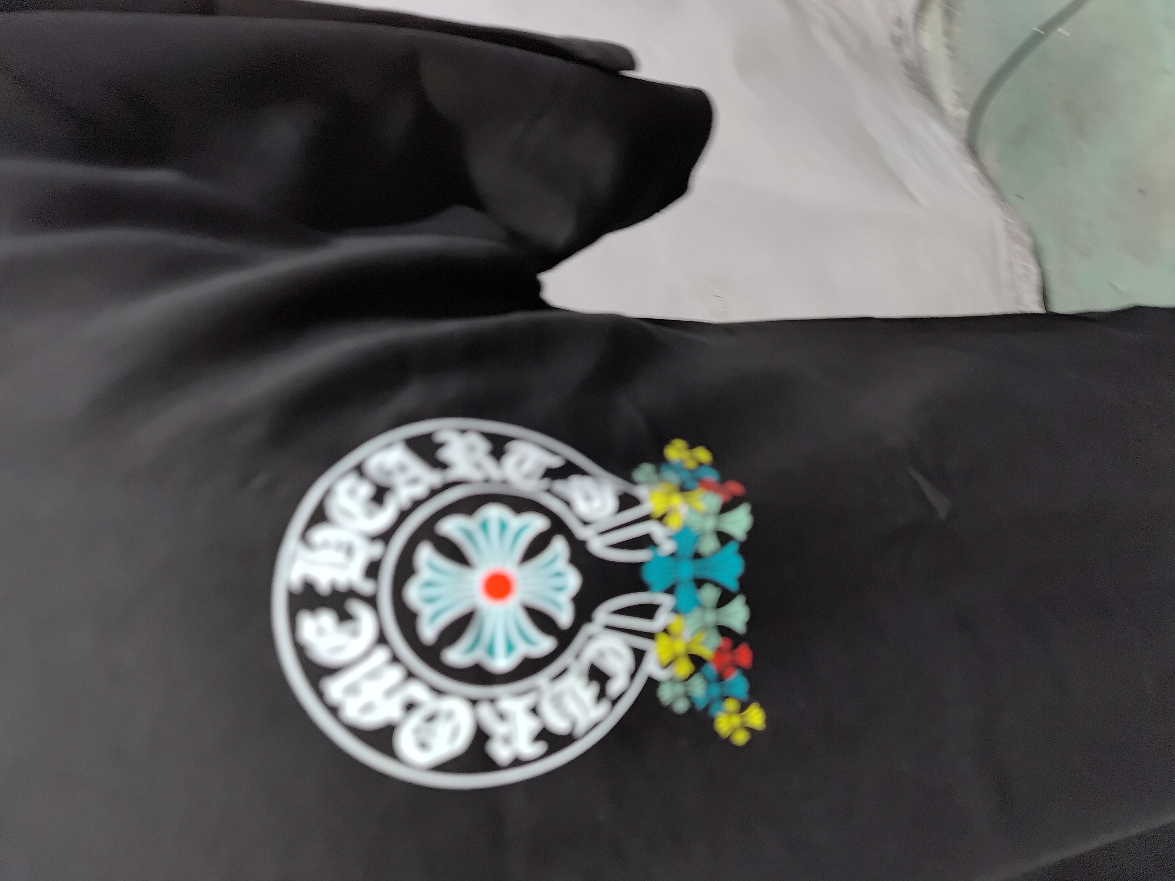 Chrome Hearts Colorful Crosses Horseshoe T-Shirt Black/White 2224 review StockxKicks 02