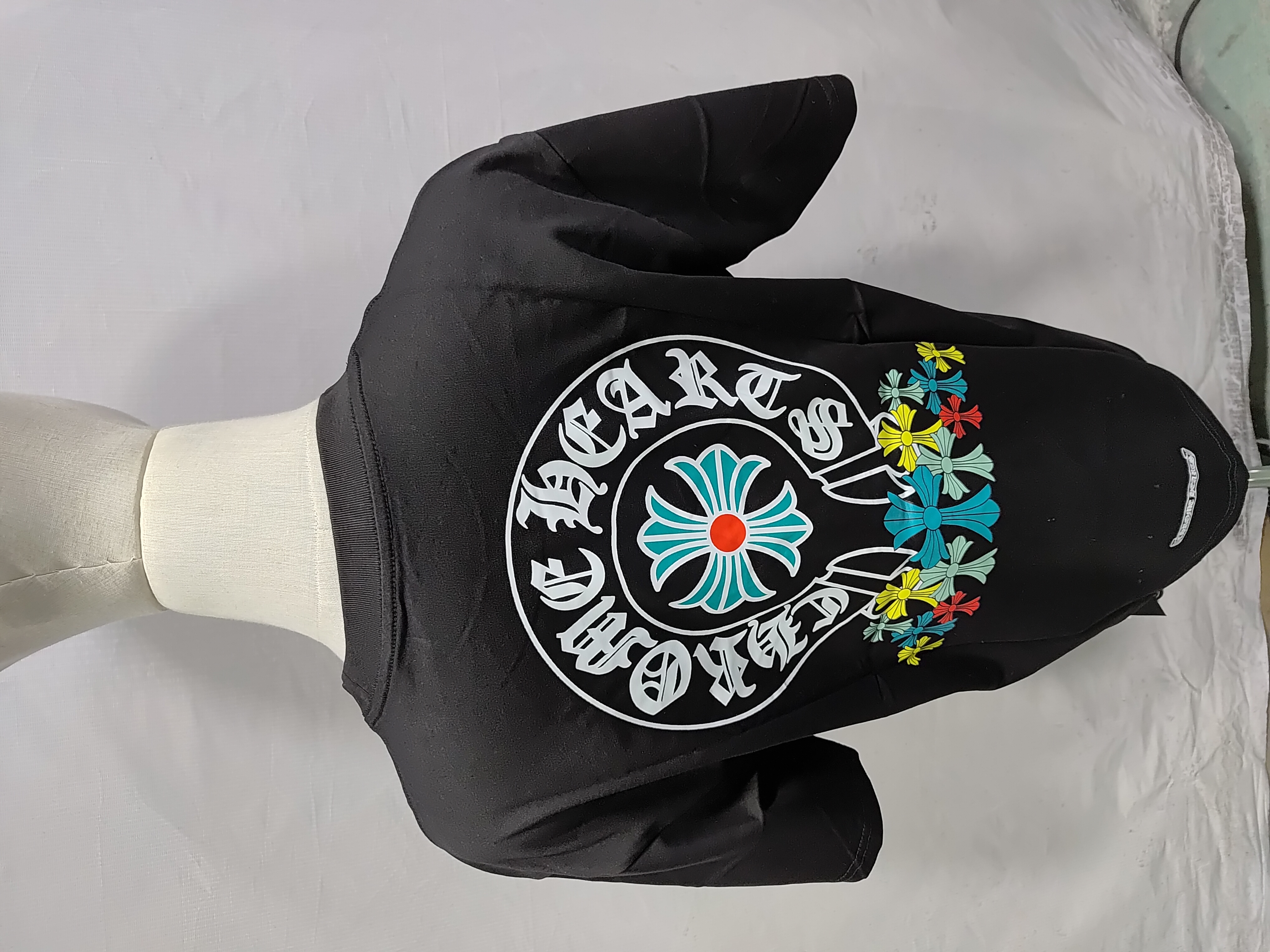 Chrome Hearts Colorful Crosses Horseshoe T-Shirt Black/White 2224 review StockxKicks 03