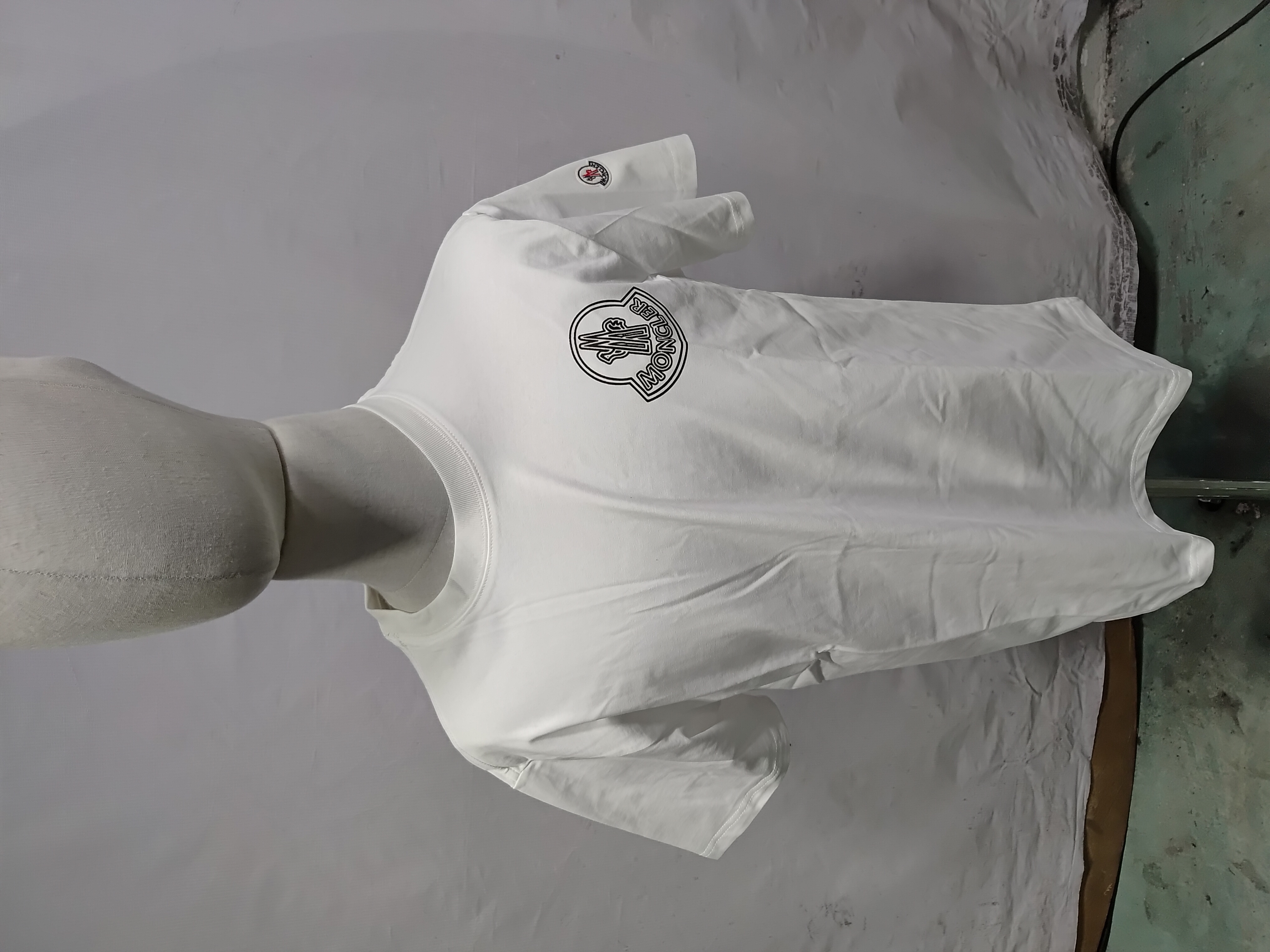 Moncler Laminated Logo T-Shirt White review StockxKicks 06