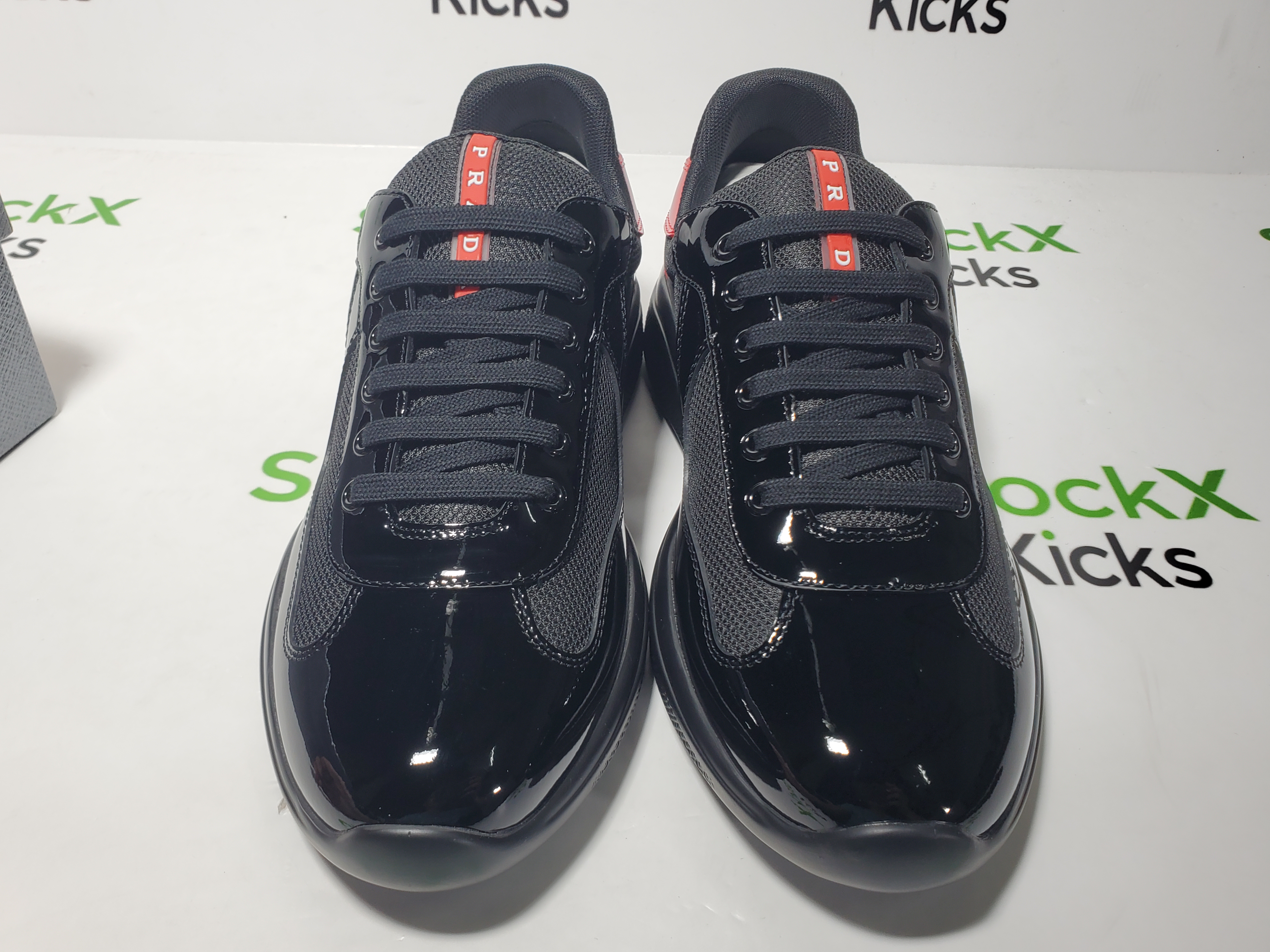 Prada America's Cup Black Red Tail review StockxKicks 04