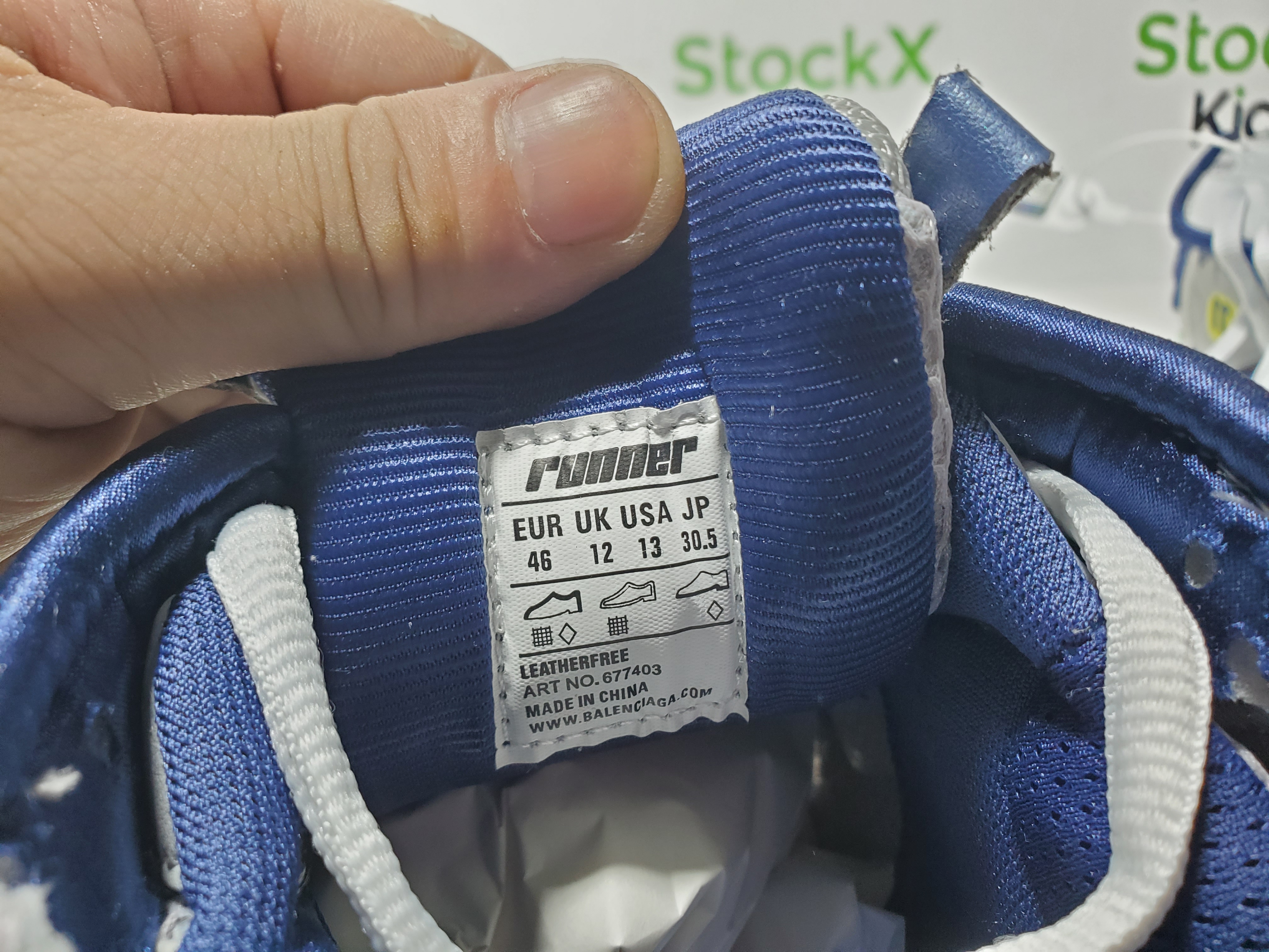 Balenciaga Runner White Blue Orange 677402 W3RB6 1264 review StockxKicks 06