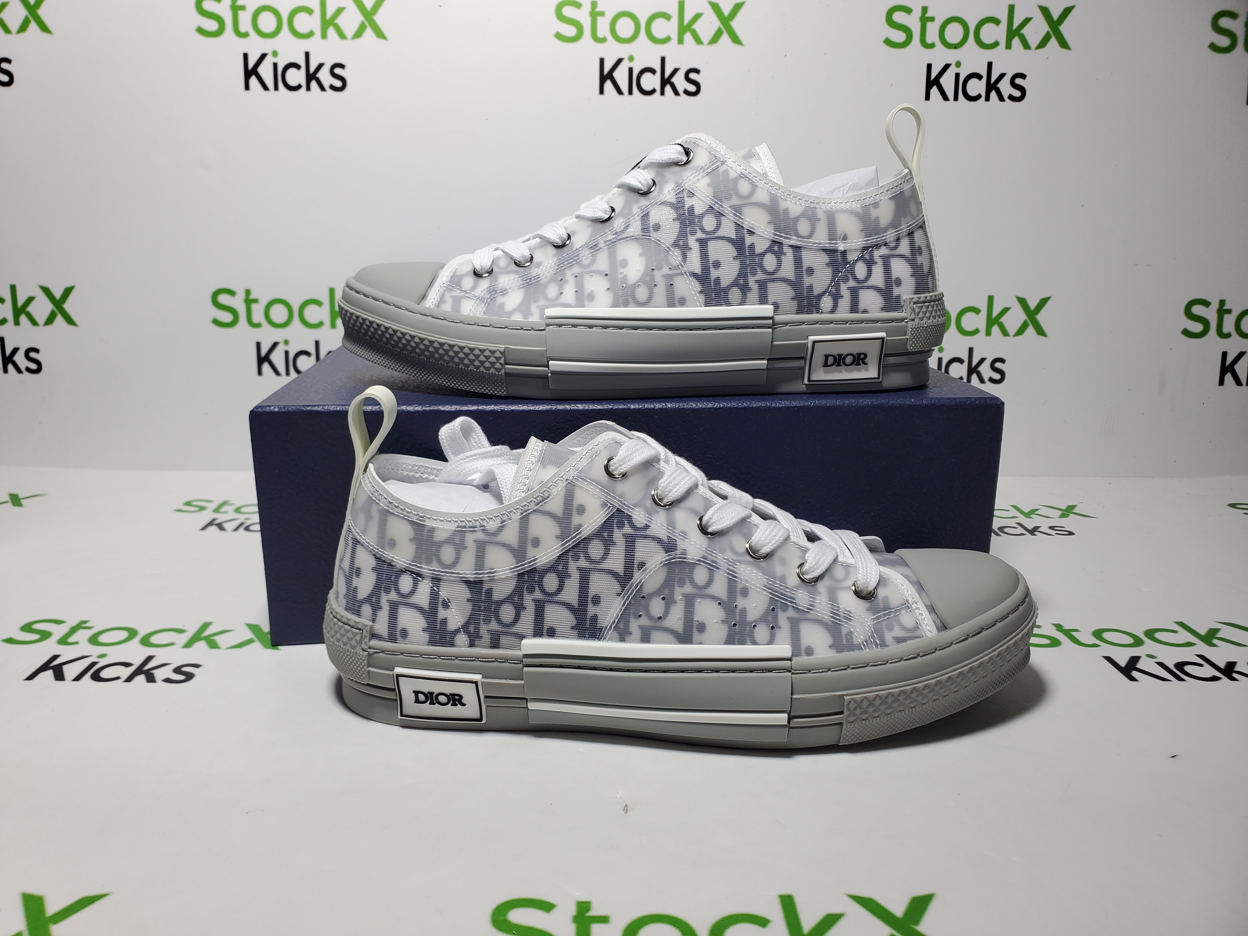 Dior B23 HT Oblique Low Cut Blue Gray 3SN272ZIR 16536 review StockxKicks 06