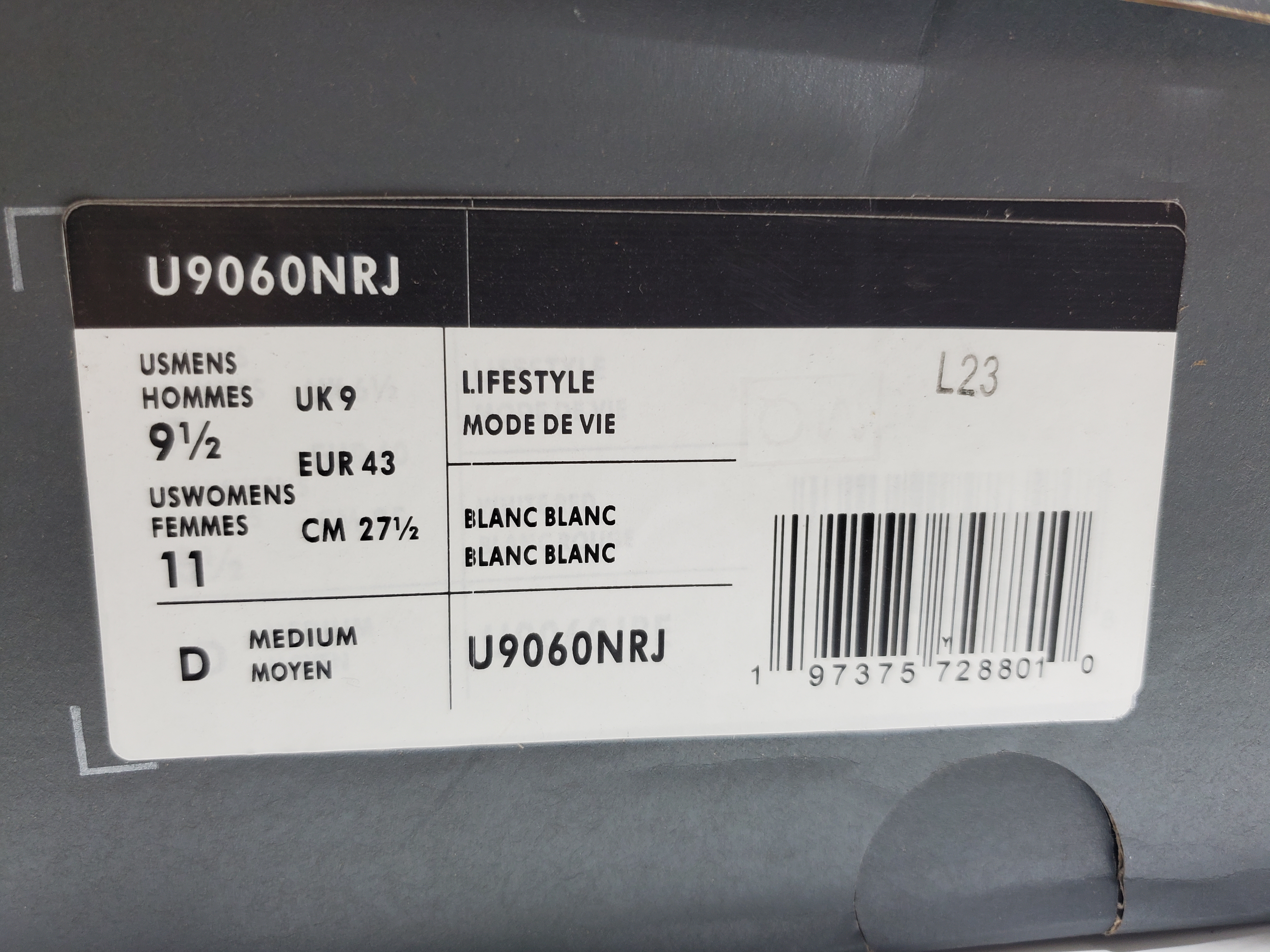 New Balance 9060 Triple White U9060NRJ review StockxKicks 06