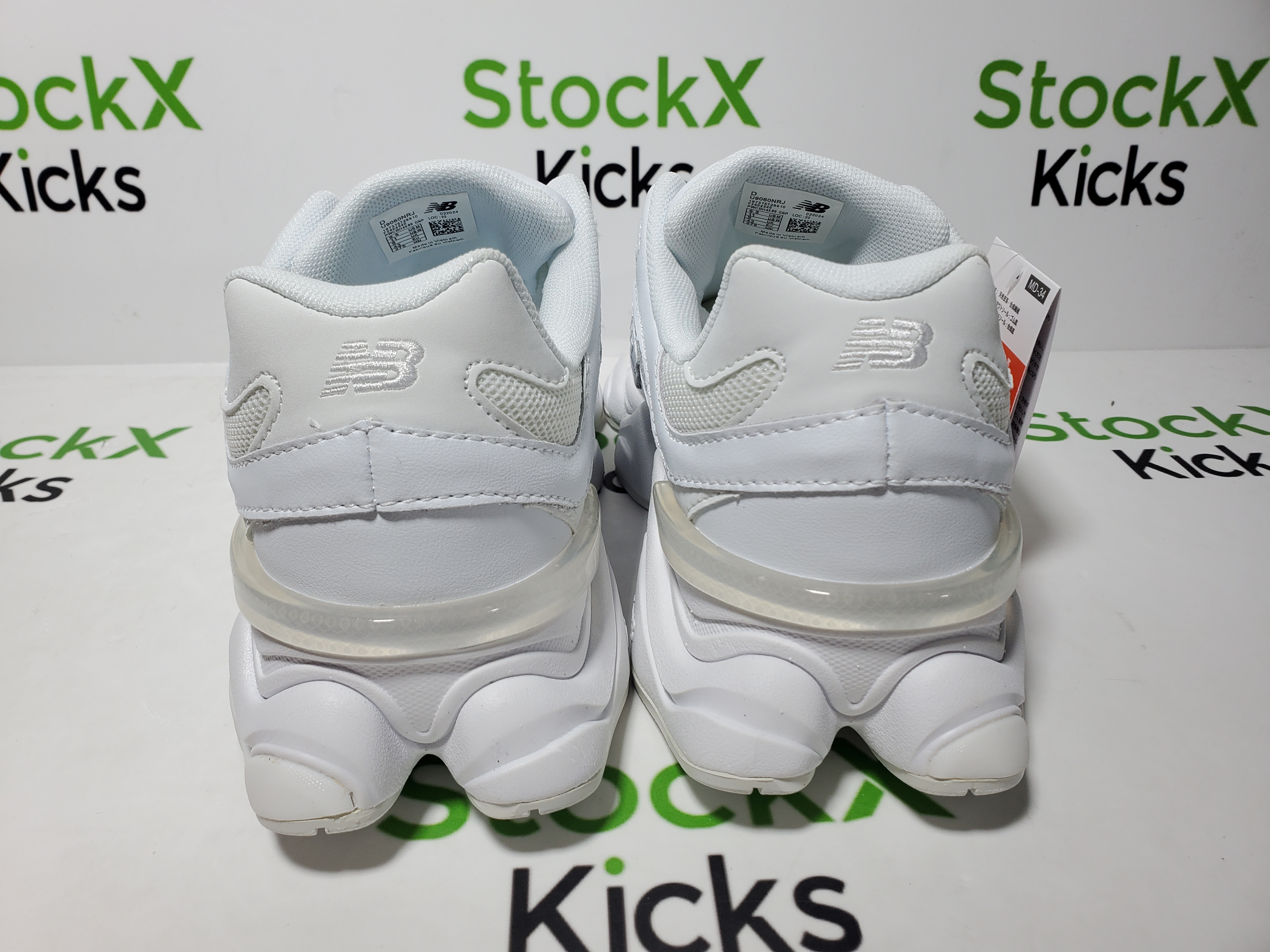 New Balance 9060 Triple White U9060NRJ review StockxKicks 04
