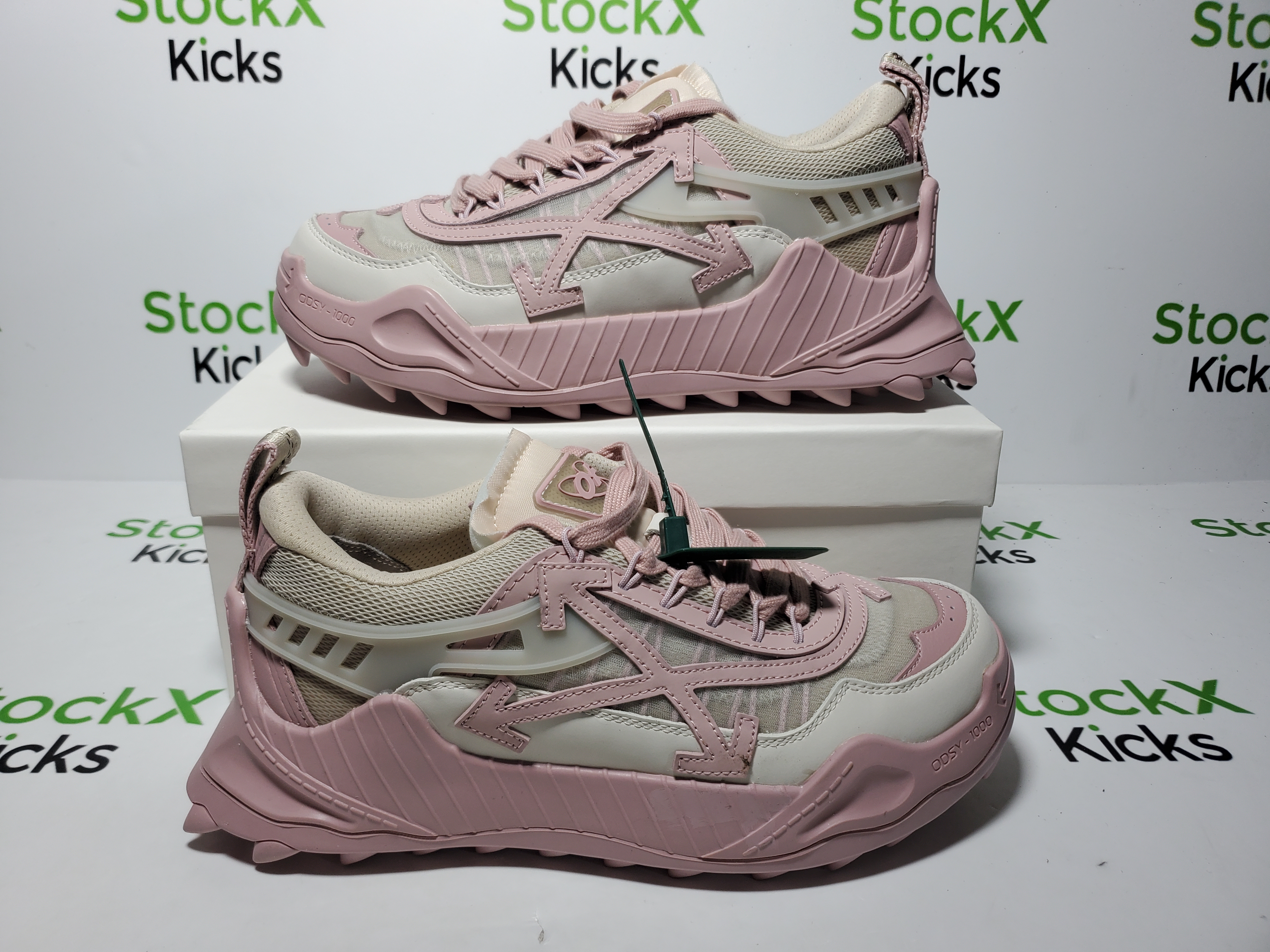Off-White Odsy-1000 Beige Pink OMIA139F 22FAB00 16130 review StockxKicks 01