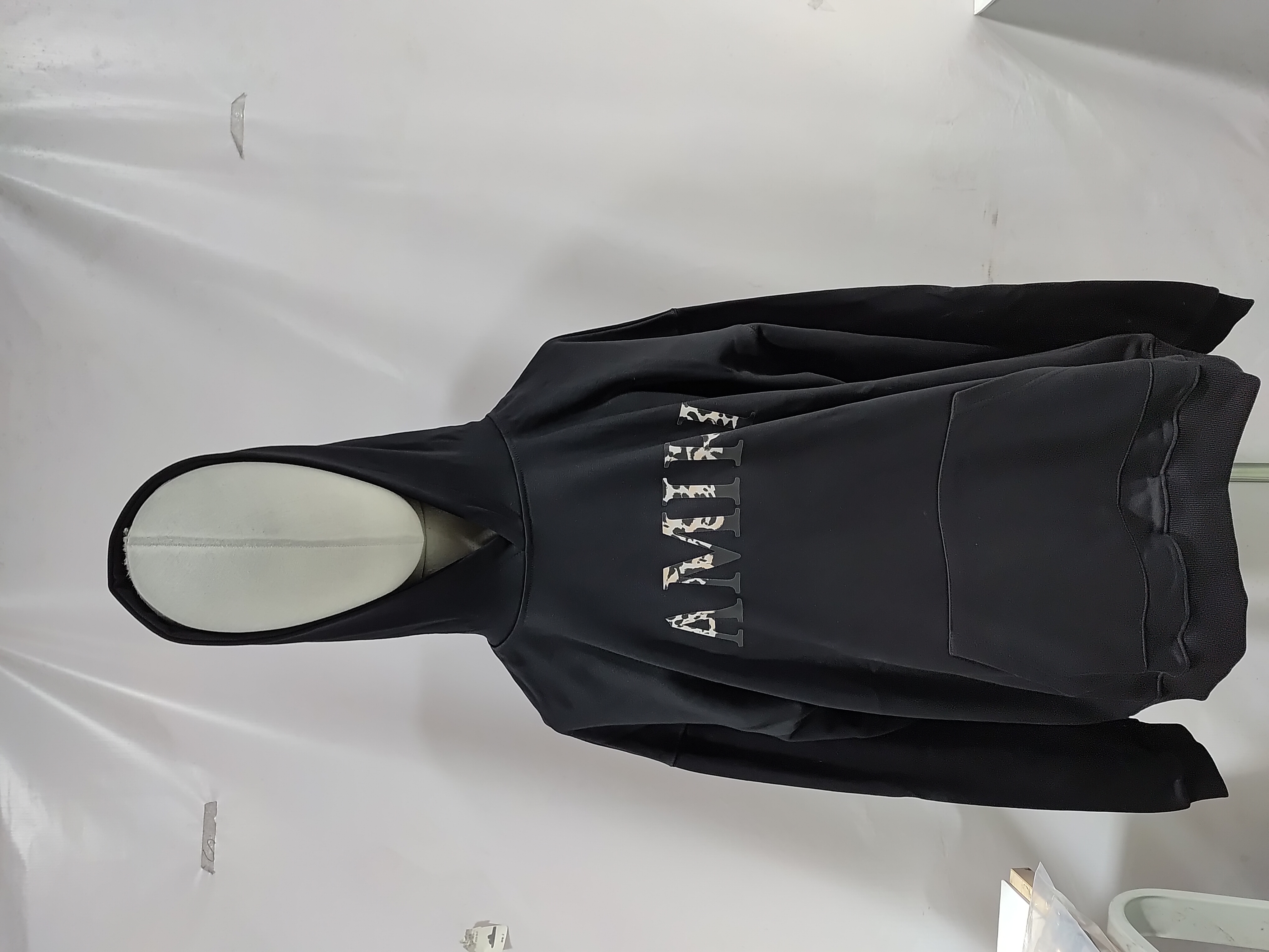 AMIRI Leopard Print Logo Hoodie #9202 Black/White review StockxKicks 01