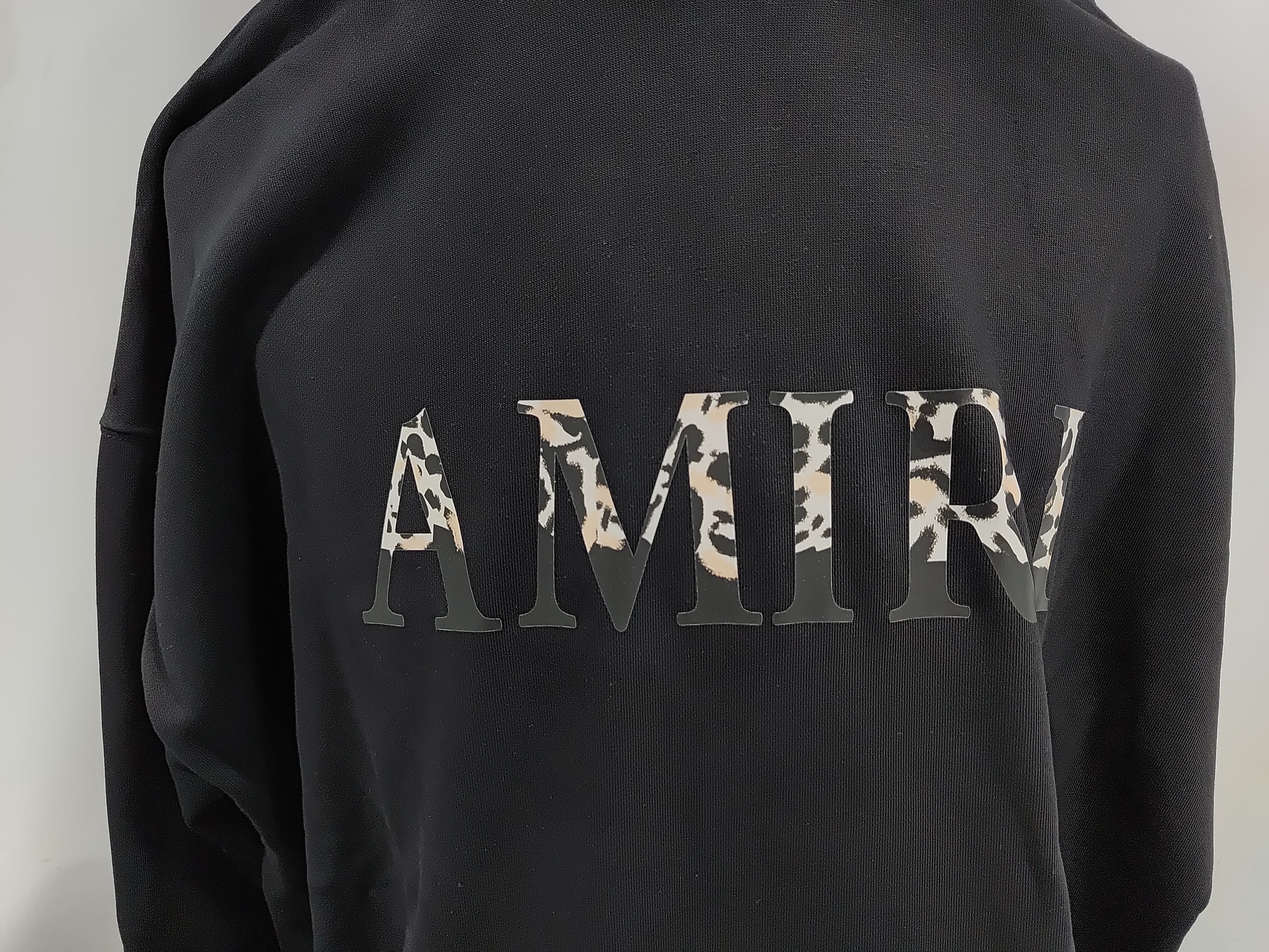 AMIRI Leopard Print Logo Hoodie #9202 Black/White review StockxKicks 02