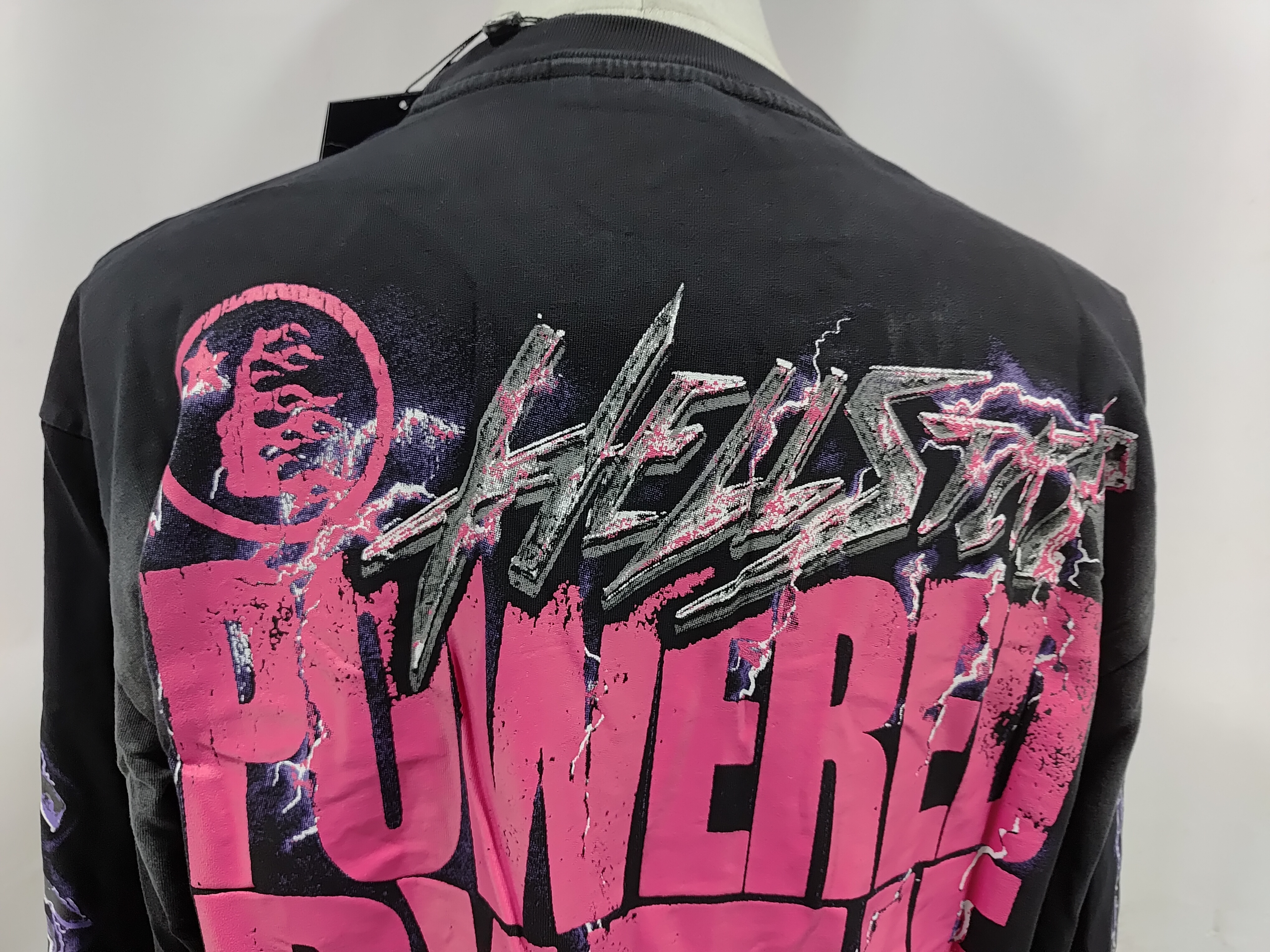 Hellstar 'Powered By The Star' Long-Sleeve T-Shirt #651 Black Purple review StockxKicks 04