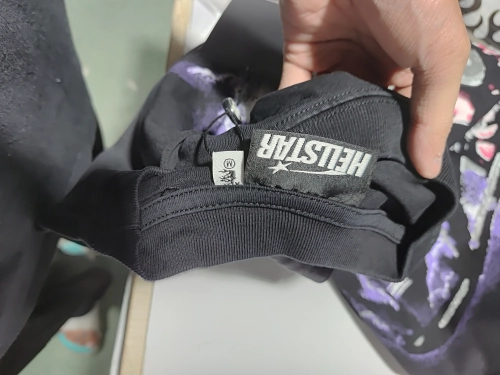 Hellstar 'Powered By The Star' Long-Sleeve T-Shirt #651 Black Purple reviewed by