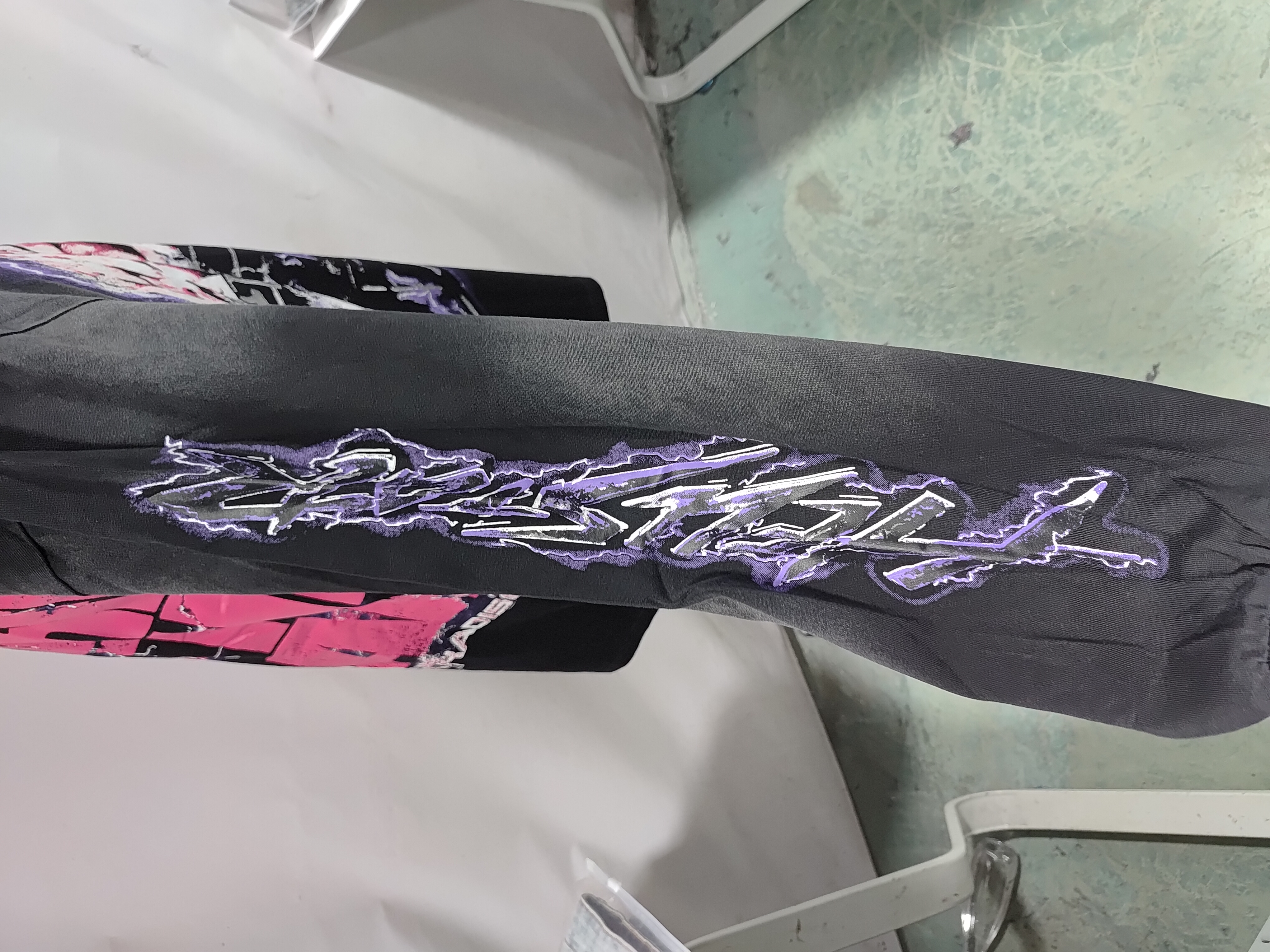 Hellstar 'Powered By The Star' Long-Sleeve T-Shirt #651 Black Purple review StockxKicks 03
