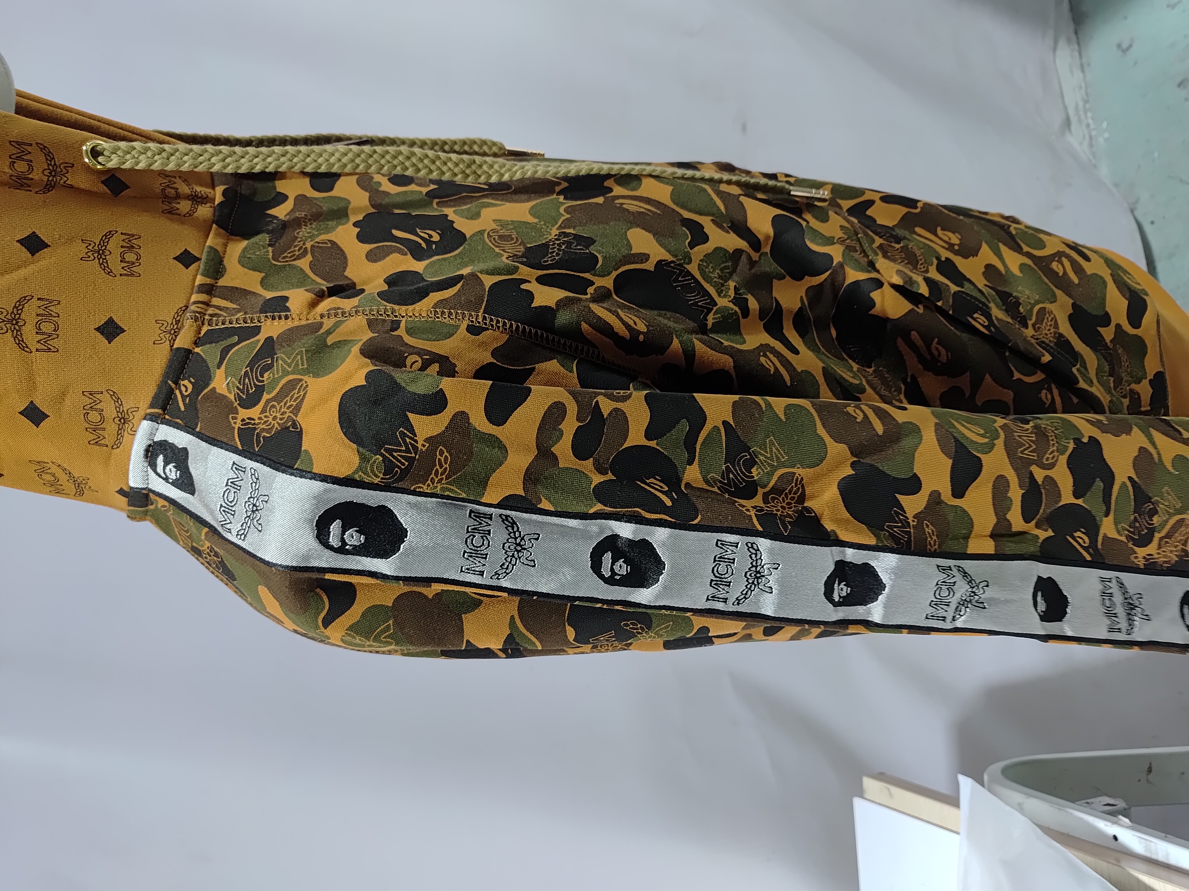 BAPE x MCM Camo Zip Hoodie Brown Men's review StockxKicks 02