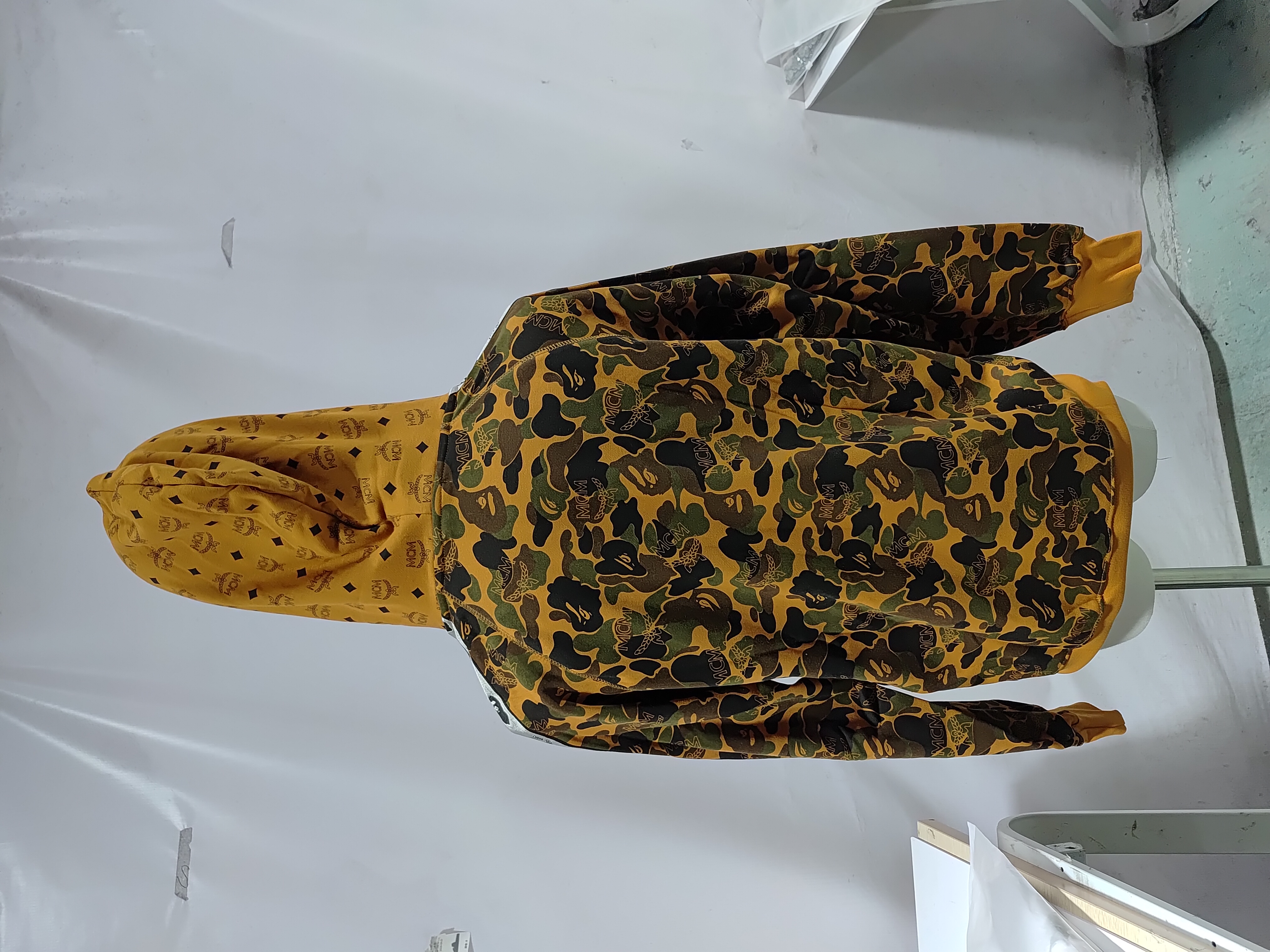 BAPE x MCM Camo Zip Hoodie Brown Men's review StockxKicks 04
