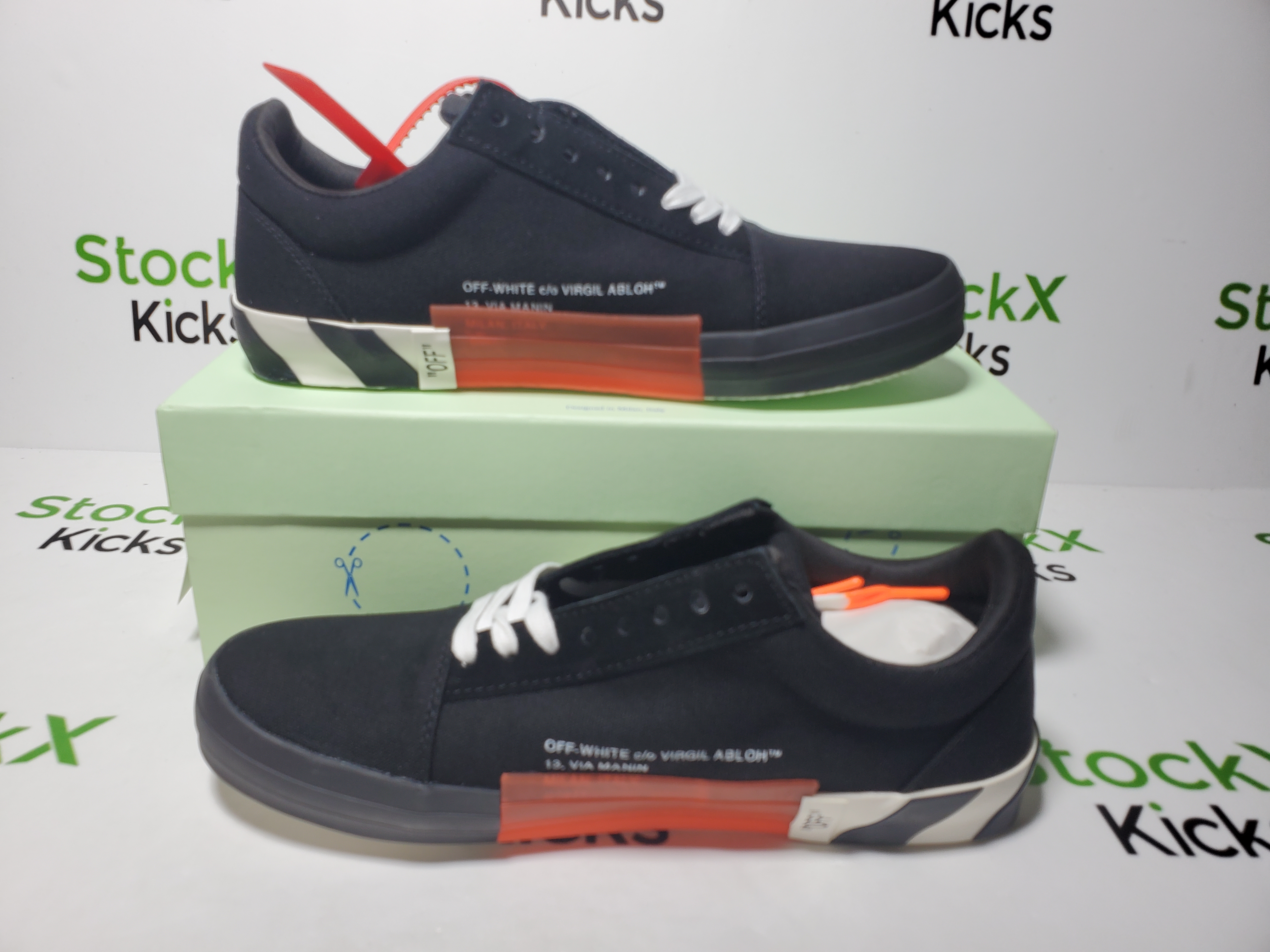 PK God Batch  Off-White Vulc Low Top 'Black' OMIA085E183510011000 review StockxKicks 06