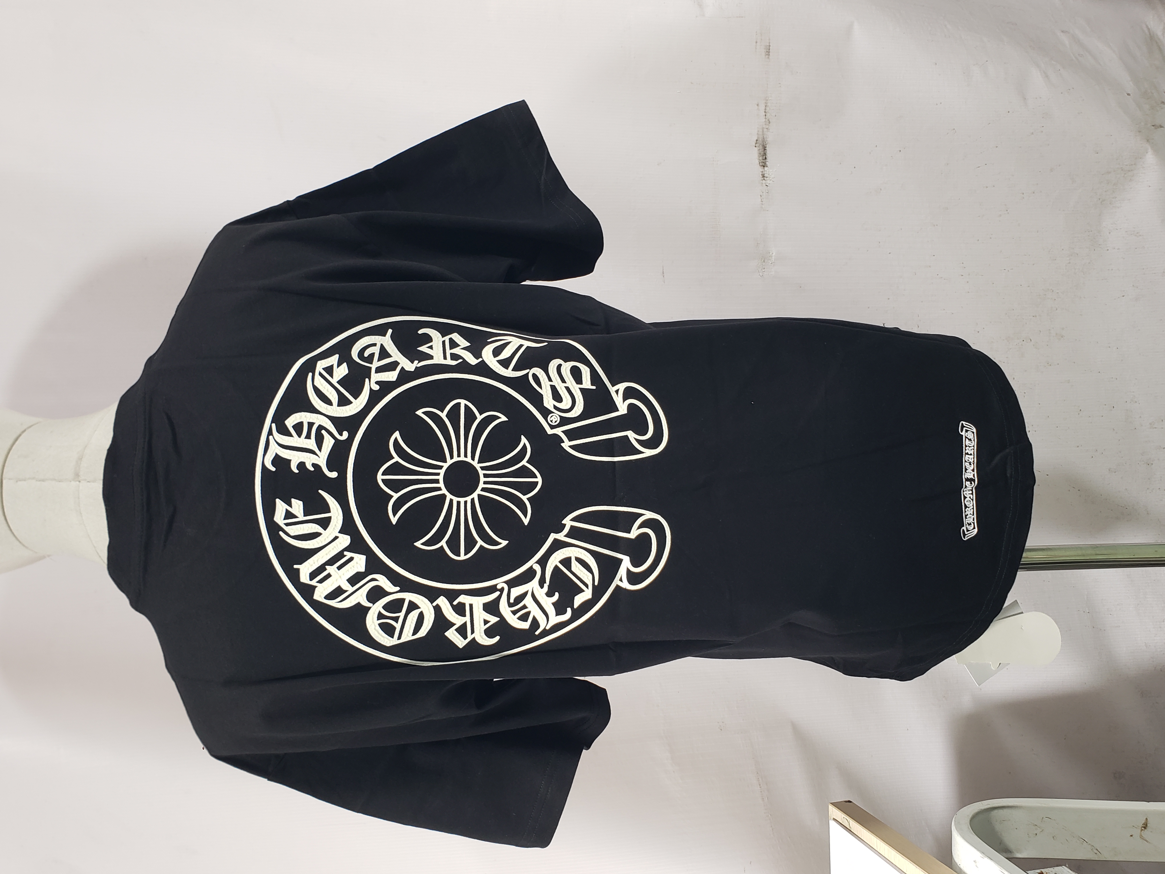 Chrome Hearts Glow-in-the-Dark Horseshoe Tee Black/White 2238 review StockxKicks 00