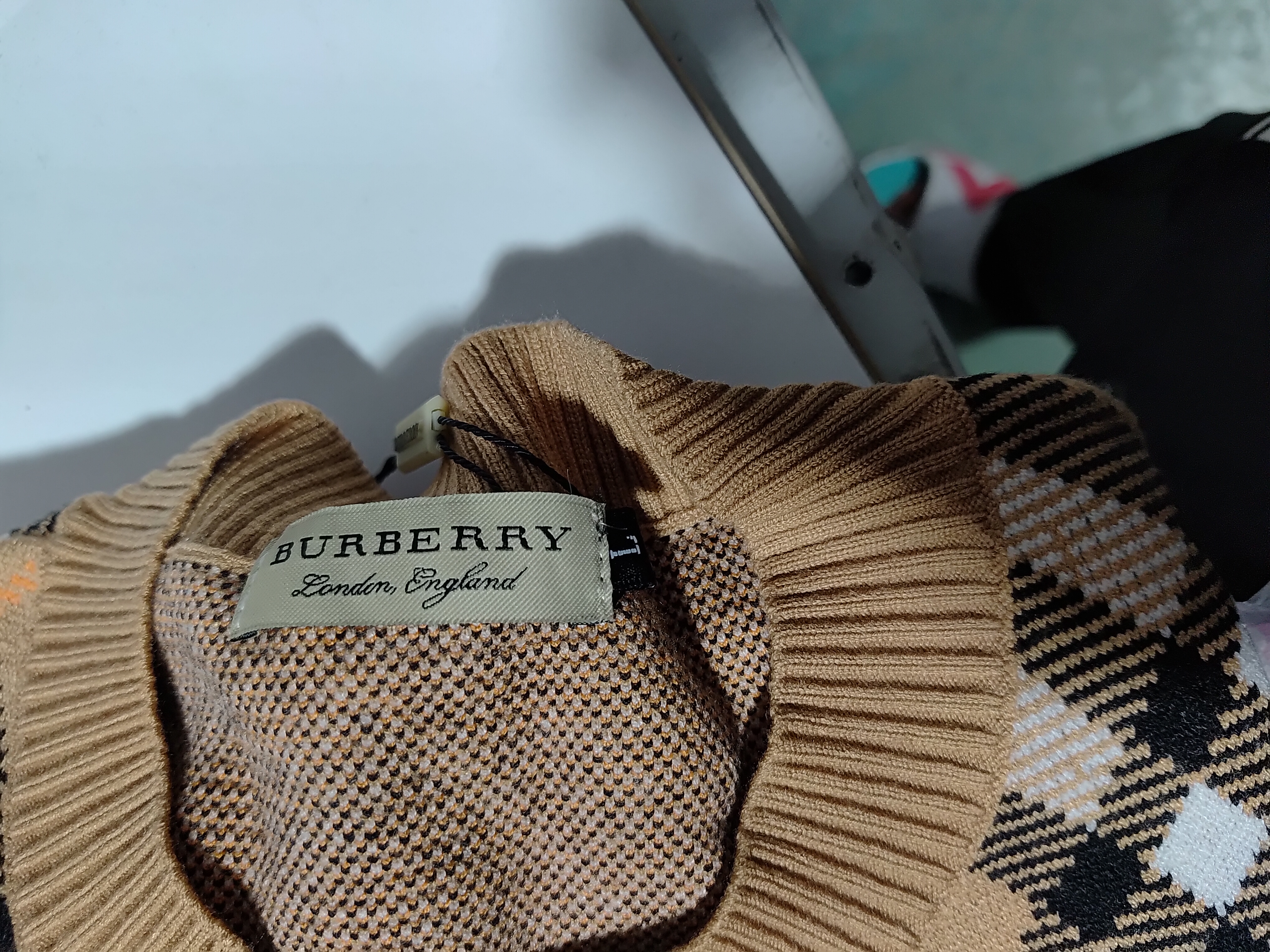 Burberry Check Wool Blend Sweater Sand CK WR3002024018 review StockxKicks 00