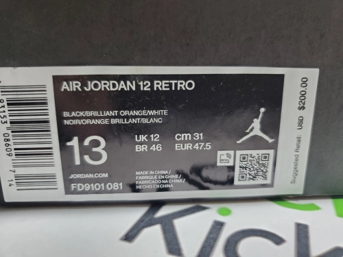 PK God Batch Air Jordan 12 Retro WNBA All-Star Brilliant Orange FD9101-081 reviewed by