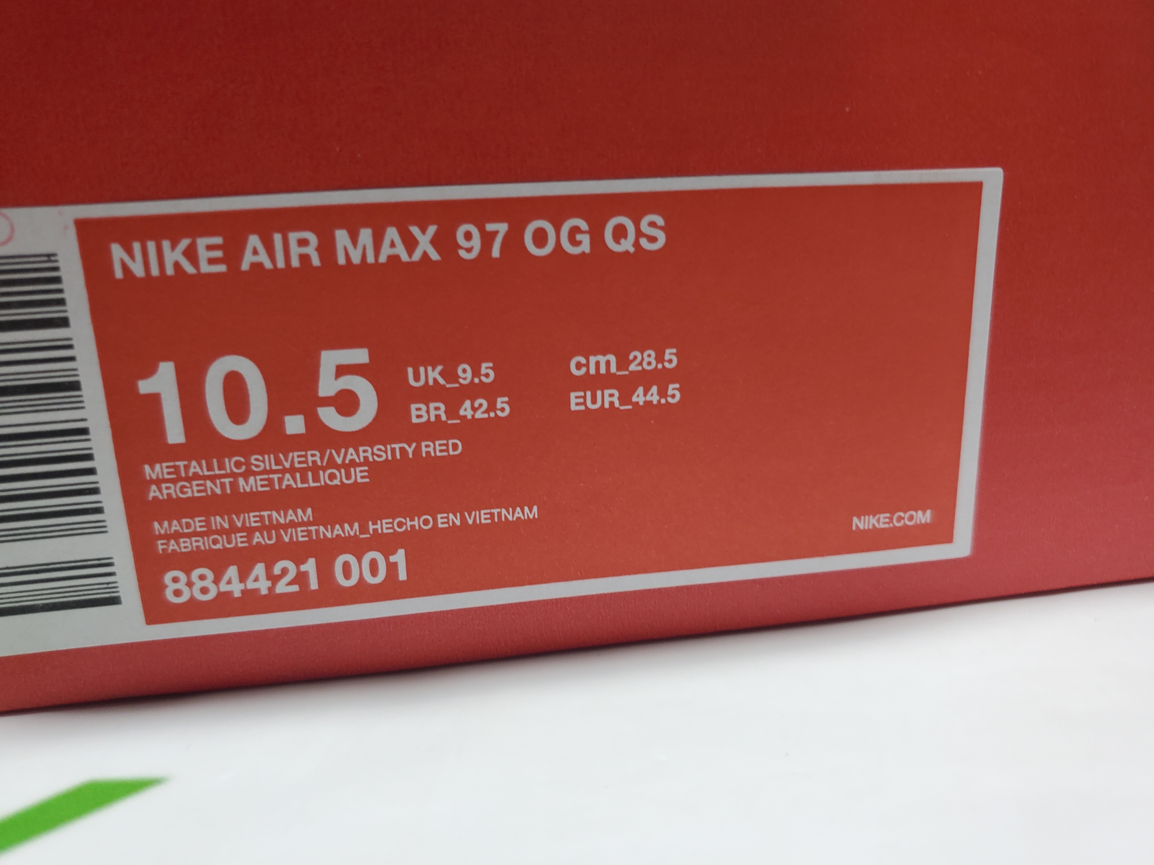 LJR Batch Nike Air Max 97 Silver Bullet (2016/2017) 884421-001 review StockxKicks customer order QC photos are for refer 00