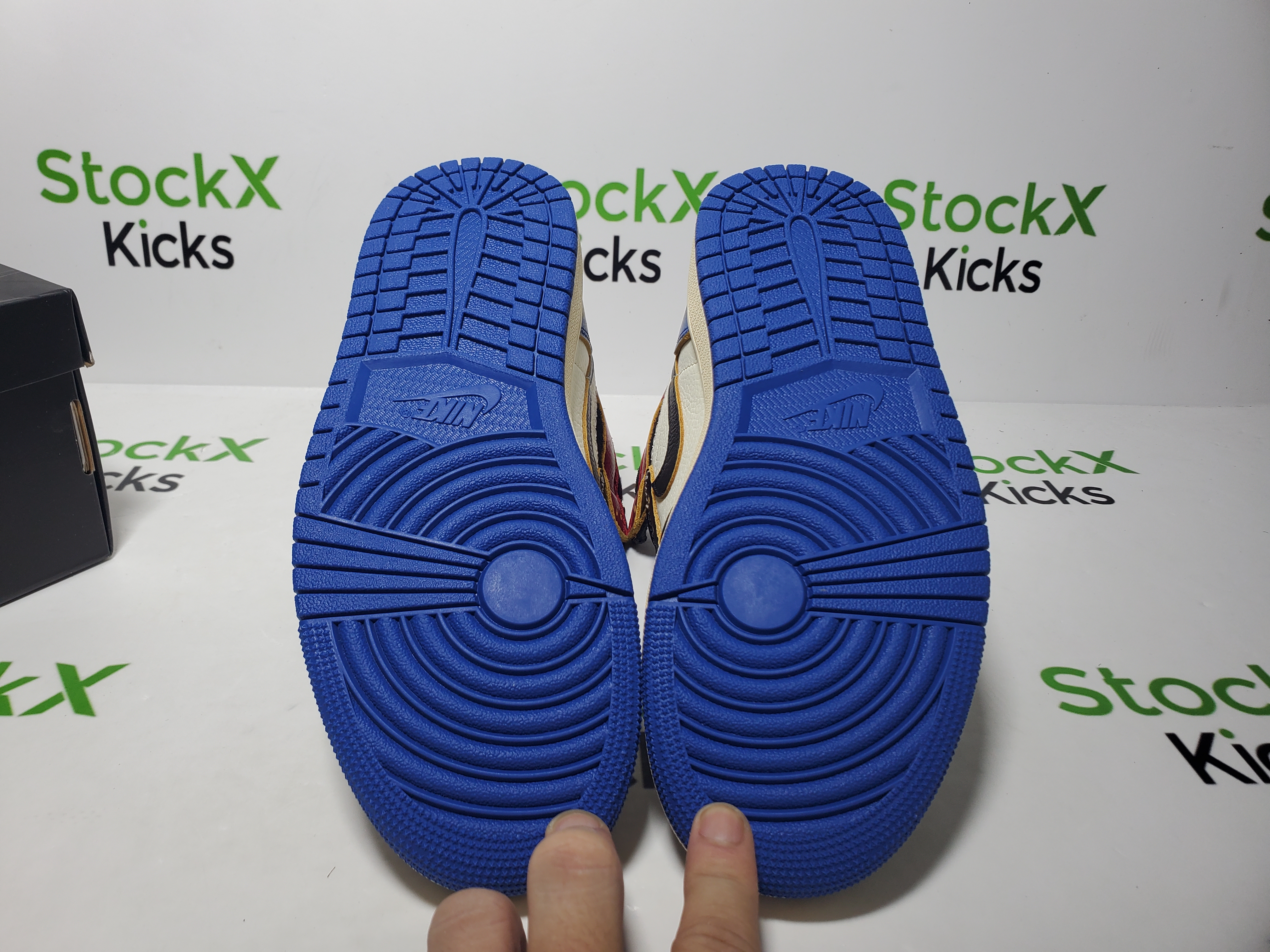 PK God Batch Union LA x Air Jordan 1 Retro Black White Blue IO7847-002 review StockxKicks 05
