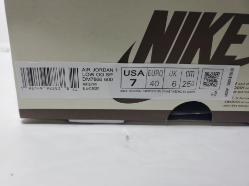 PK God Batch Air Jordan 1 Low Travis Scott White Pink DM7866-600 reviewed by