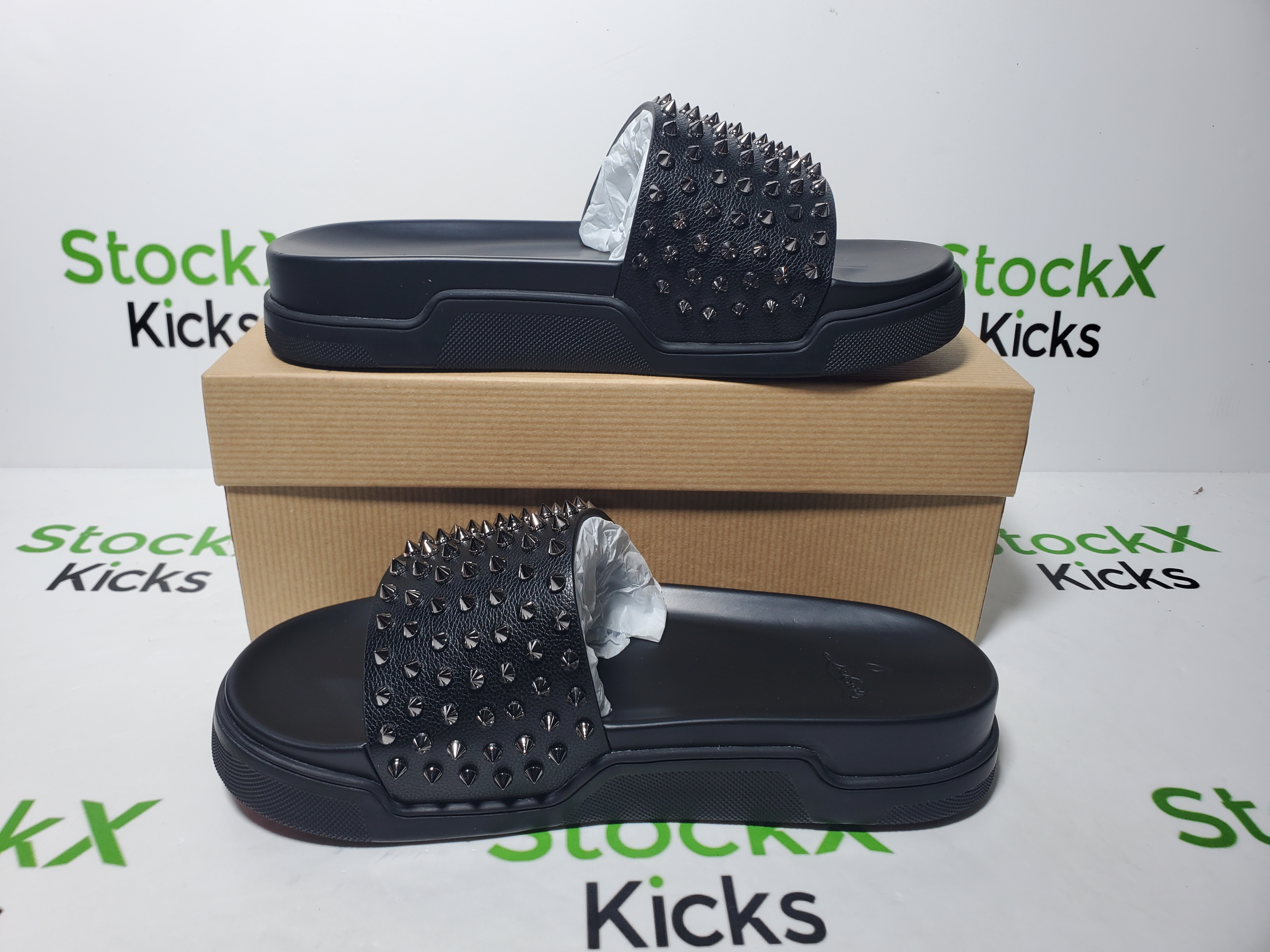 Christian Louboutin Pool Fun Flat Black Gun PB 1201293 BK58 review StockxKicks 05