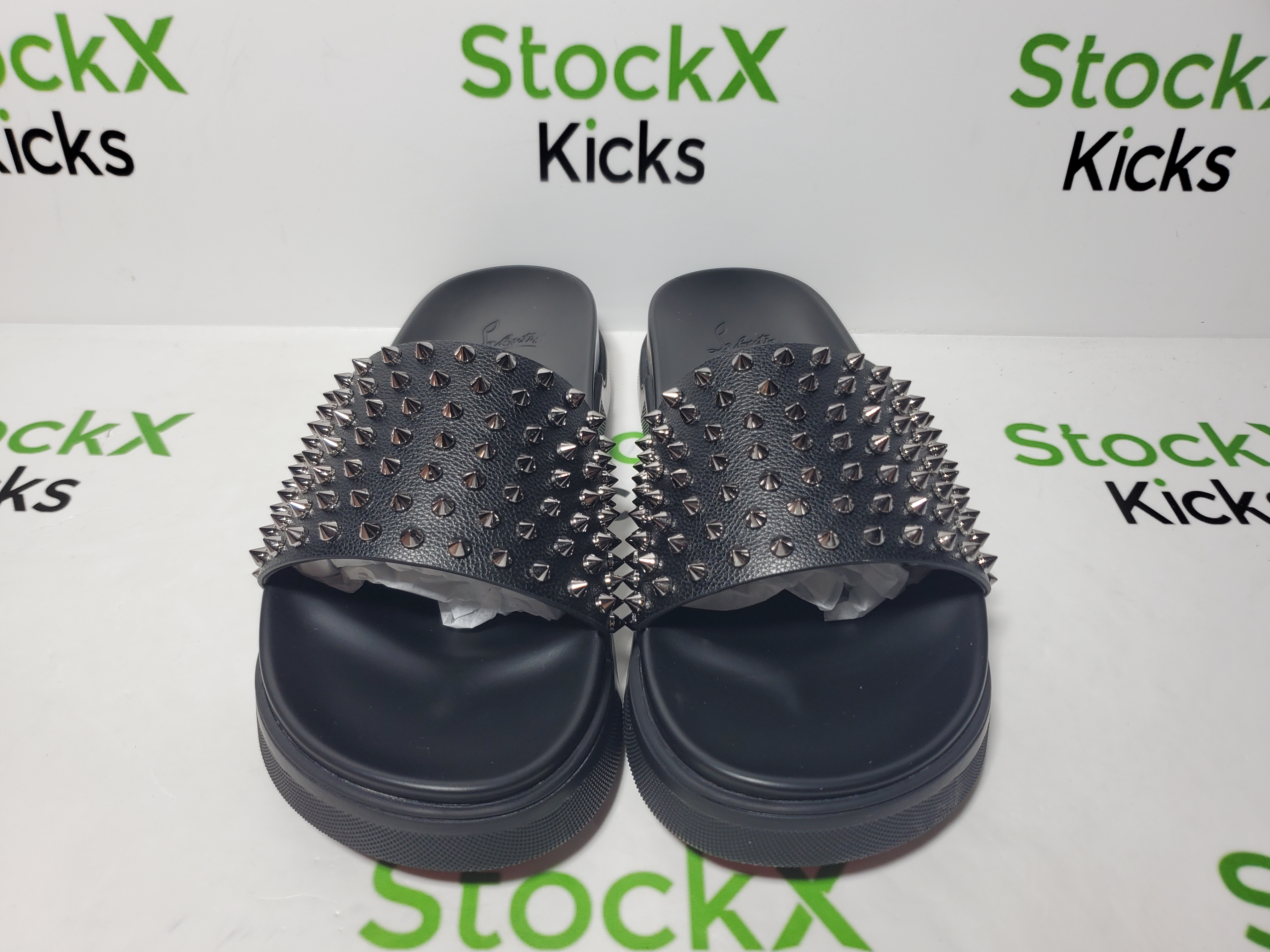 Christian Louboutin Pool Fun Flat Black Gun PB 1201293 BK58 review StockxKicks 01