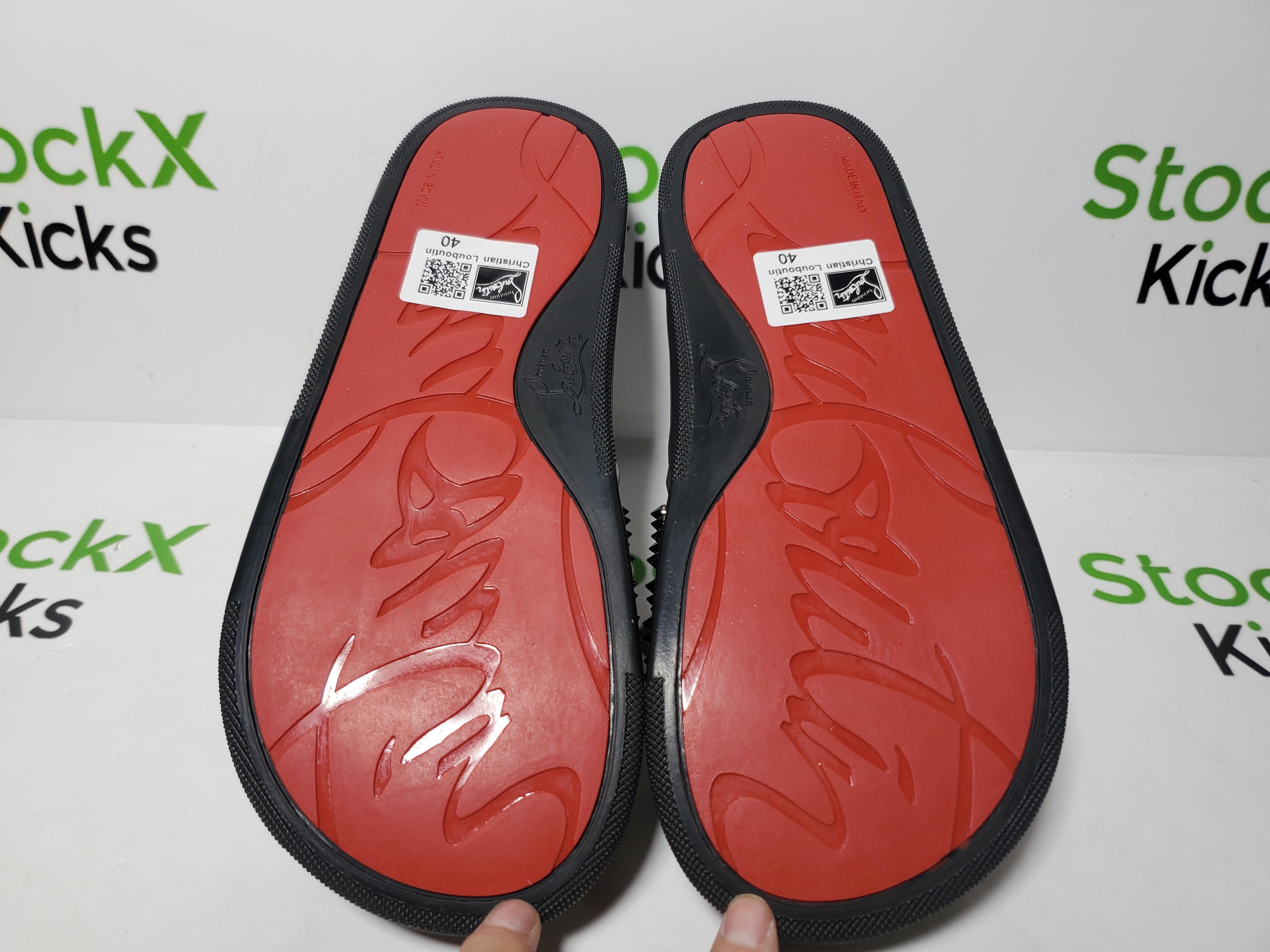 Christian Louboutin Pool Fun Flat Black Gun PB 1201293 BK58 review StockxKicks 03