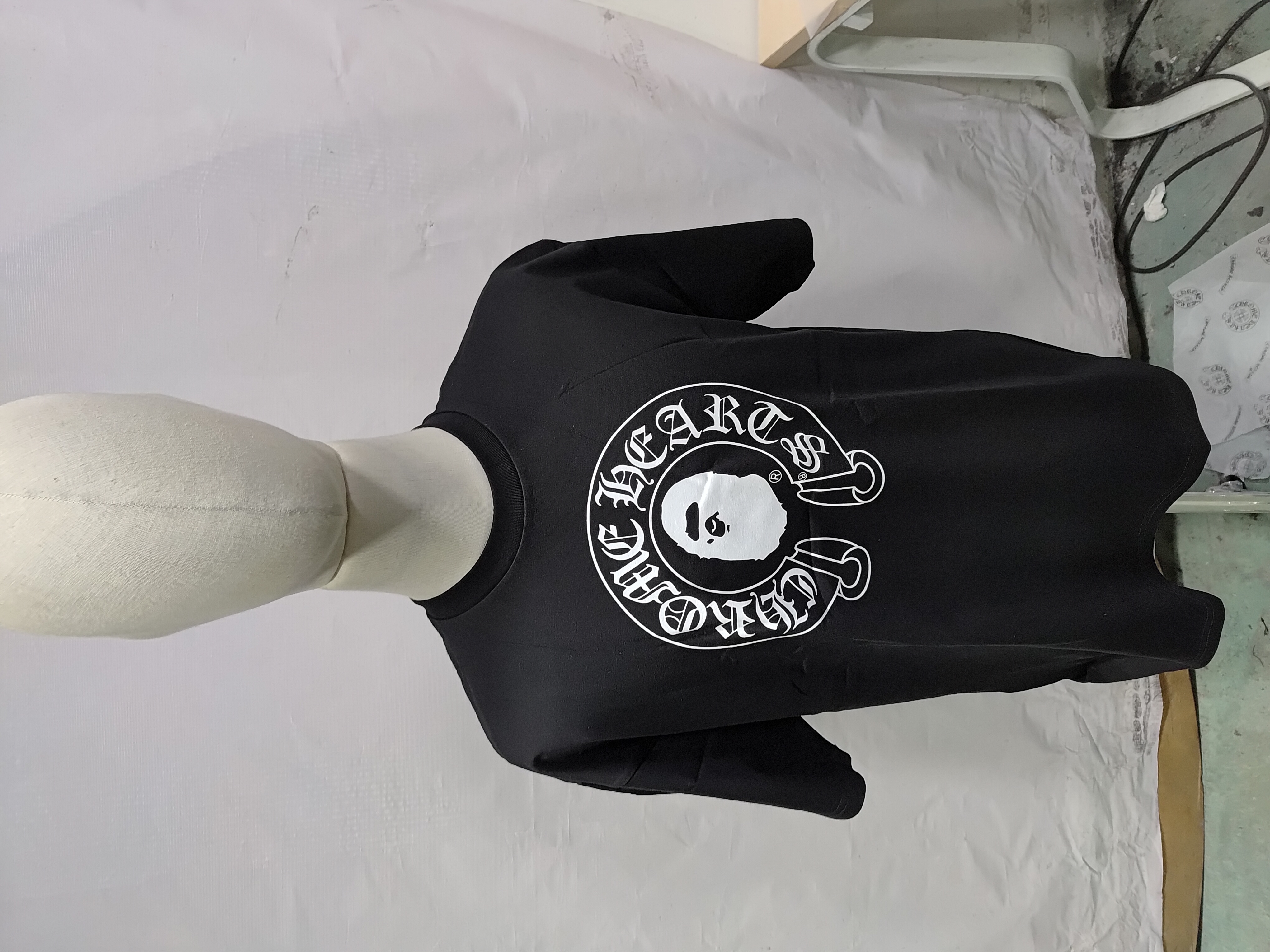 BAPE x Chrome Hearts T-shirt 'Black' review StockxKicks 01