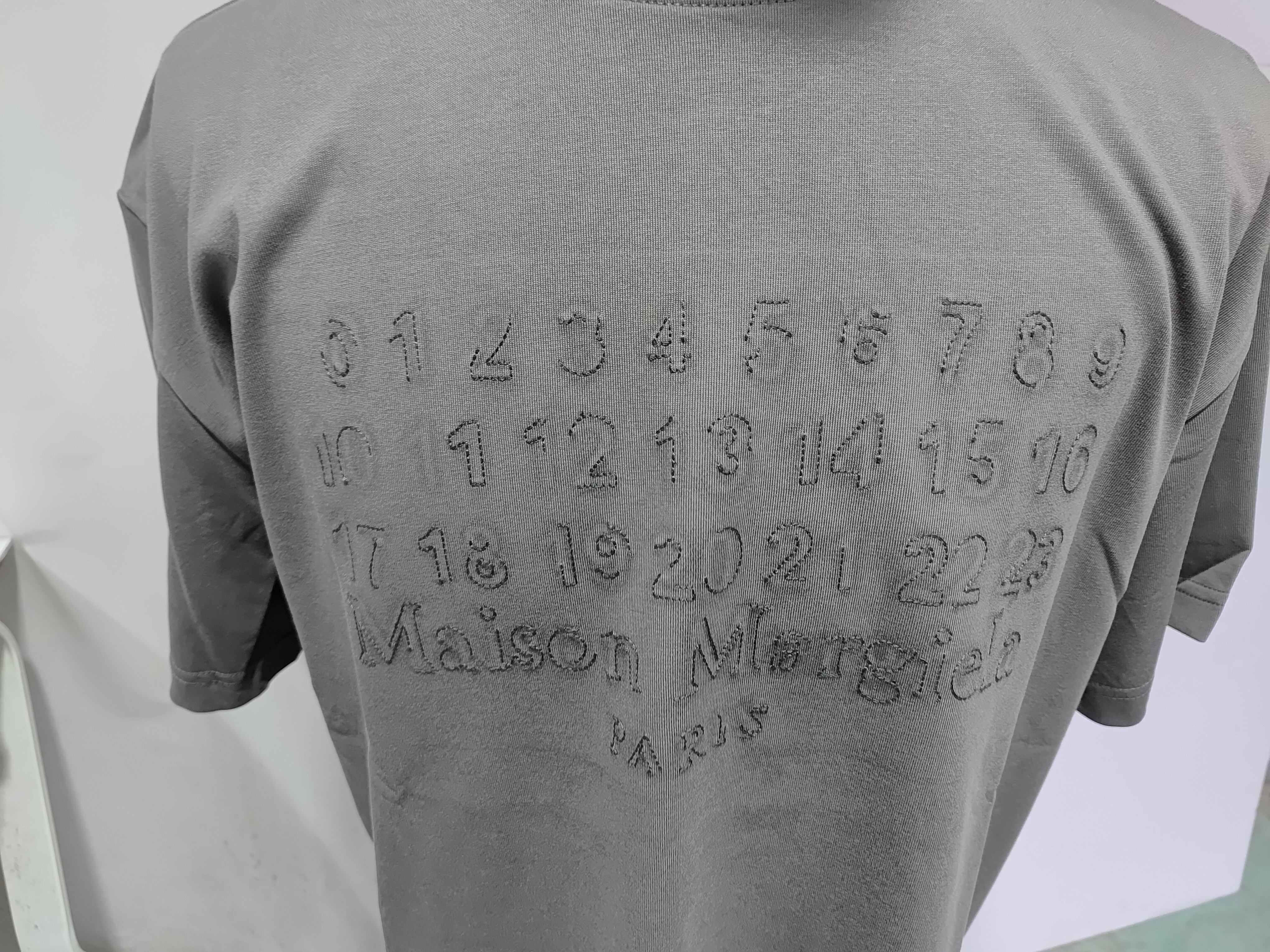 Maison Margiela M6 Embroidered Number T-shirt review StockxKicks 02