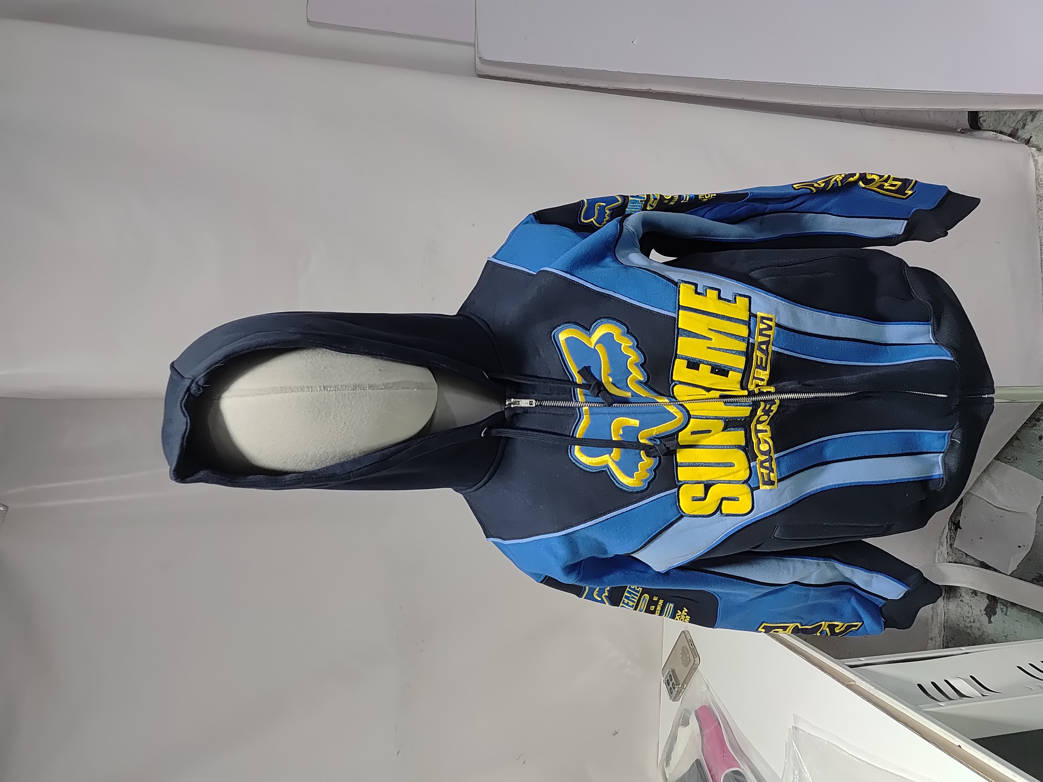 Supreme Fox Racing Zip Up Hooded Sweatshirt review StockxKicks 01