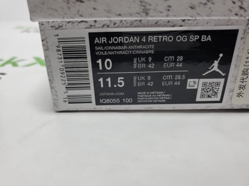 PK God Batch Air Jordan 4 Retro White Brick IQ8055-100 reviewed by