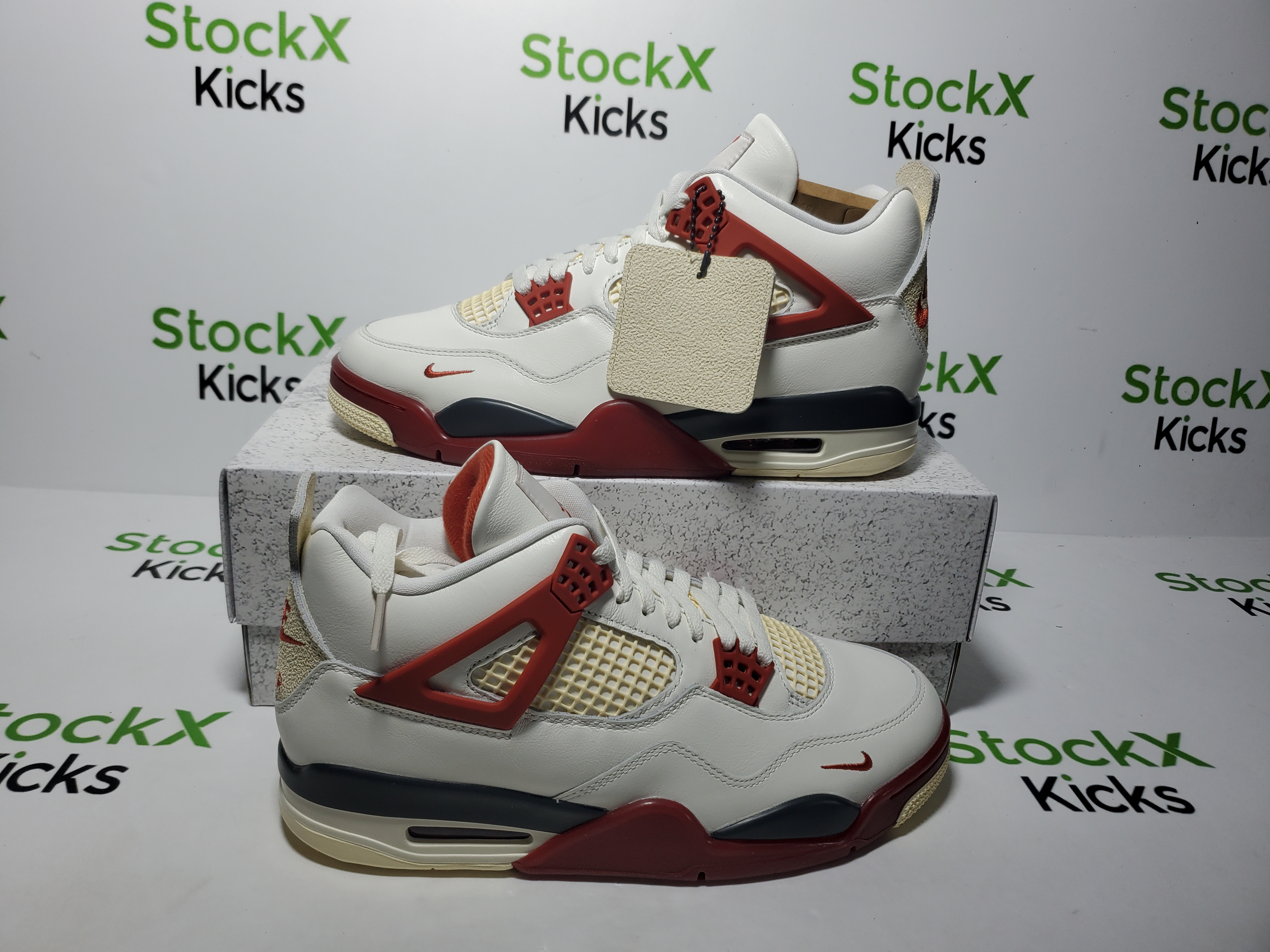 PK God Batch Air Jordan 4 Retro White Brick IQ8055-100 review StockxKicksVIP 01