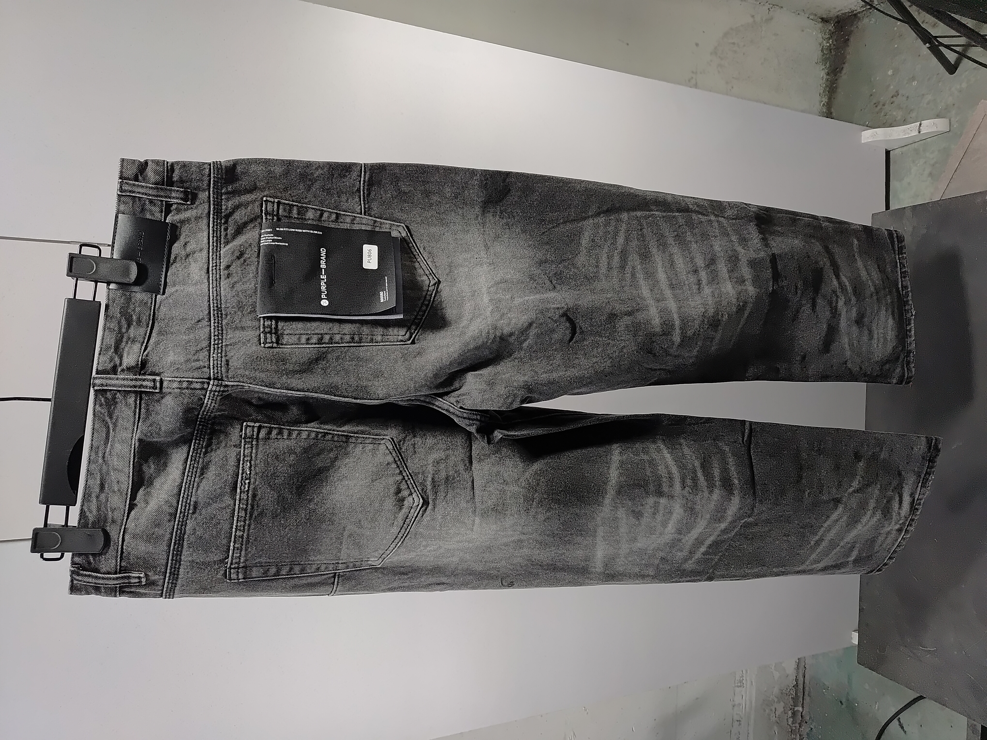 Balenciaga all-over letter print, direct-print breathable graffiti short-sleeved T-shirt + Purple Brand Fashion Jeans PU806# review StockxKicksVIP 03