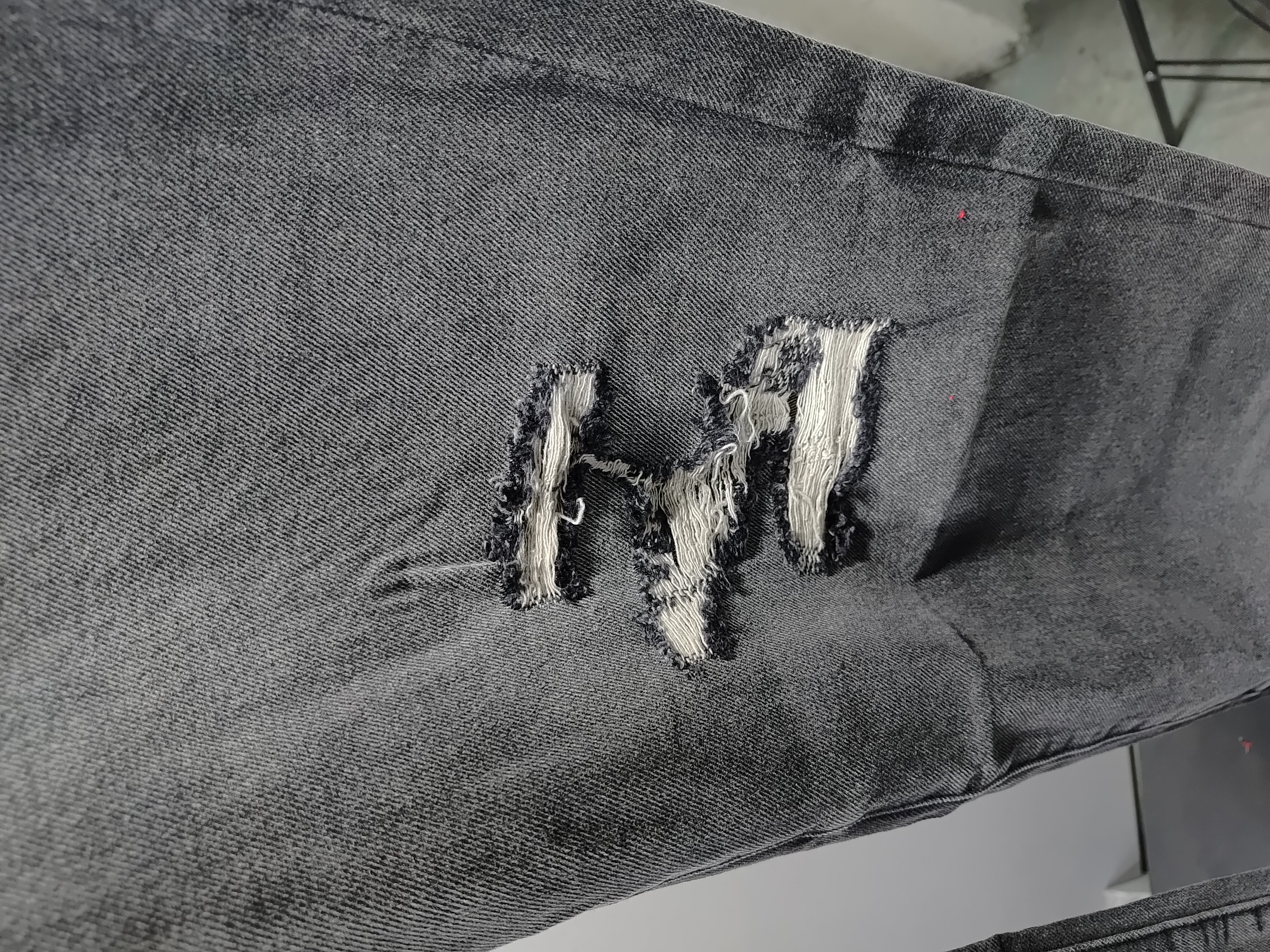Balenciaga all-over letter print, direct-print breathable graffiti short-sleeved T-shirt + Purple Brand Fashion Jeans PU806# review StockxKicksVIP 02
