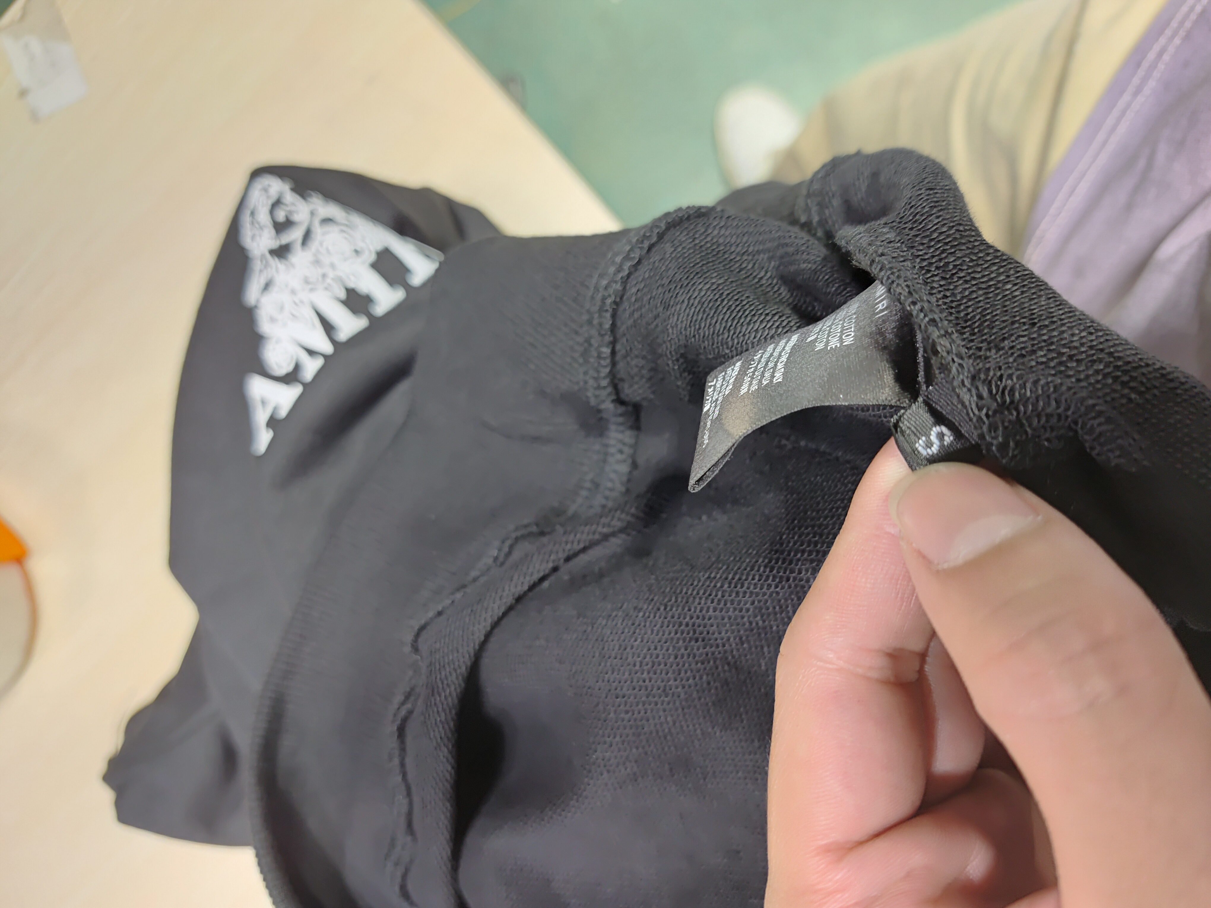 AMIRI Cupid Angel Print Hoodie #9218 Black review StockxKicksVIP 00