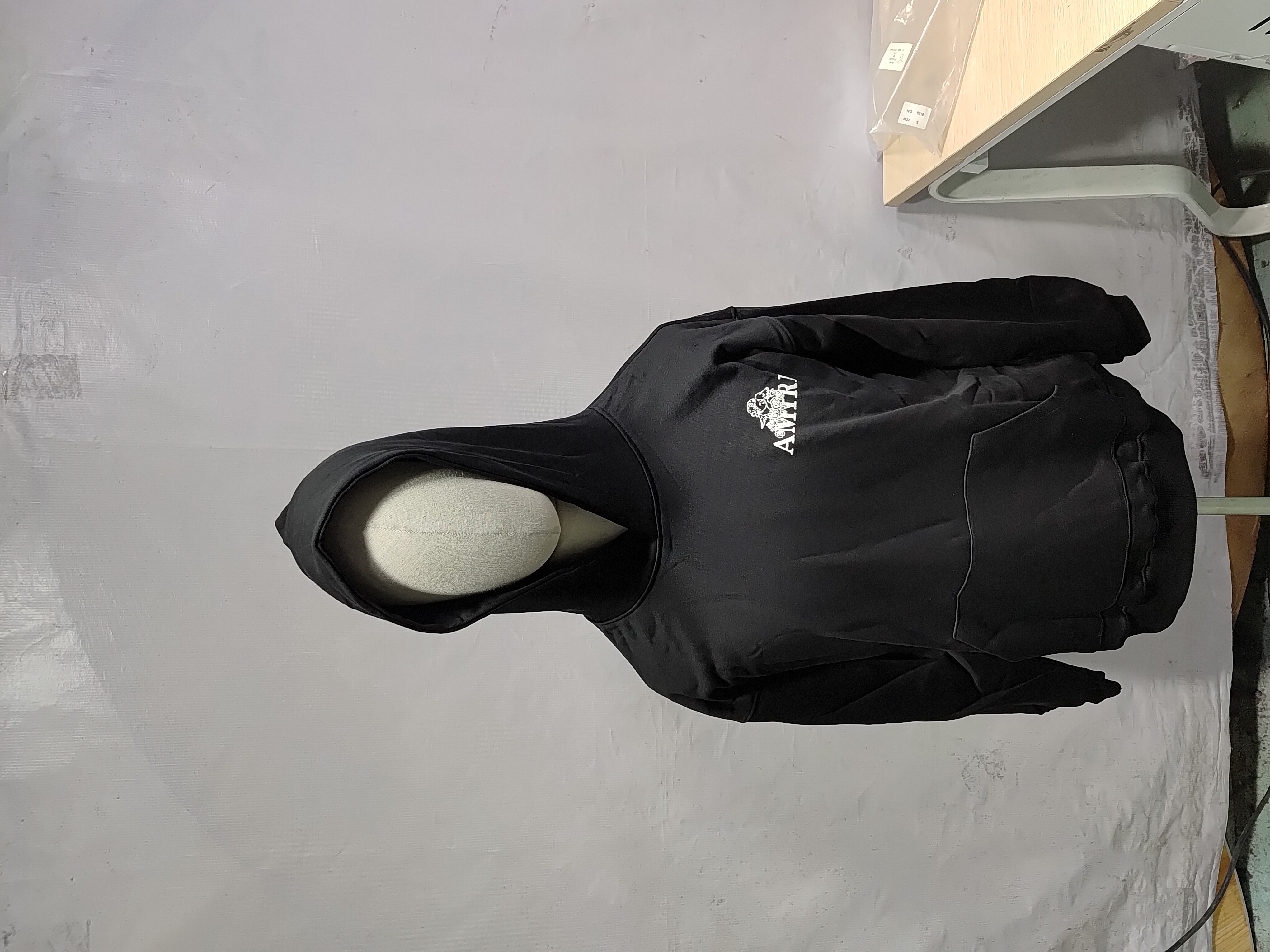 AMIRI Cupid Angel Print Hoodie #9218 Black review StockxKicksVIP 01