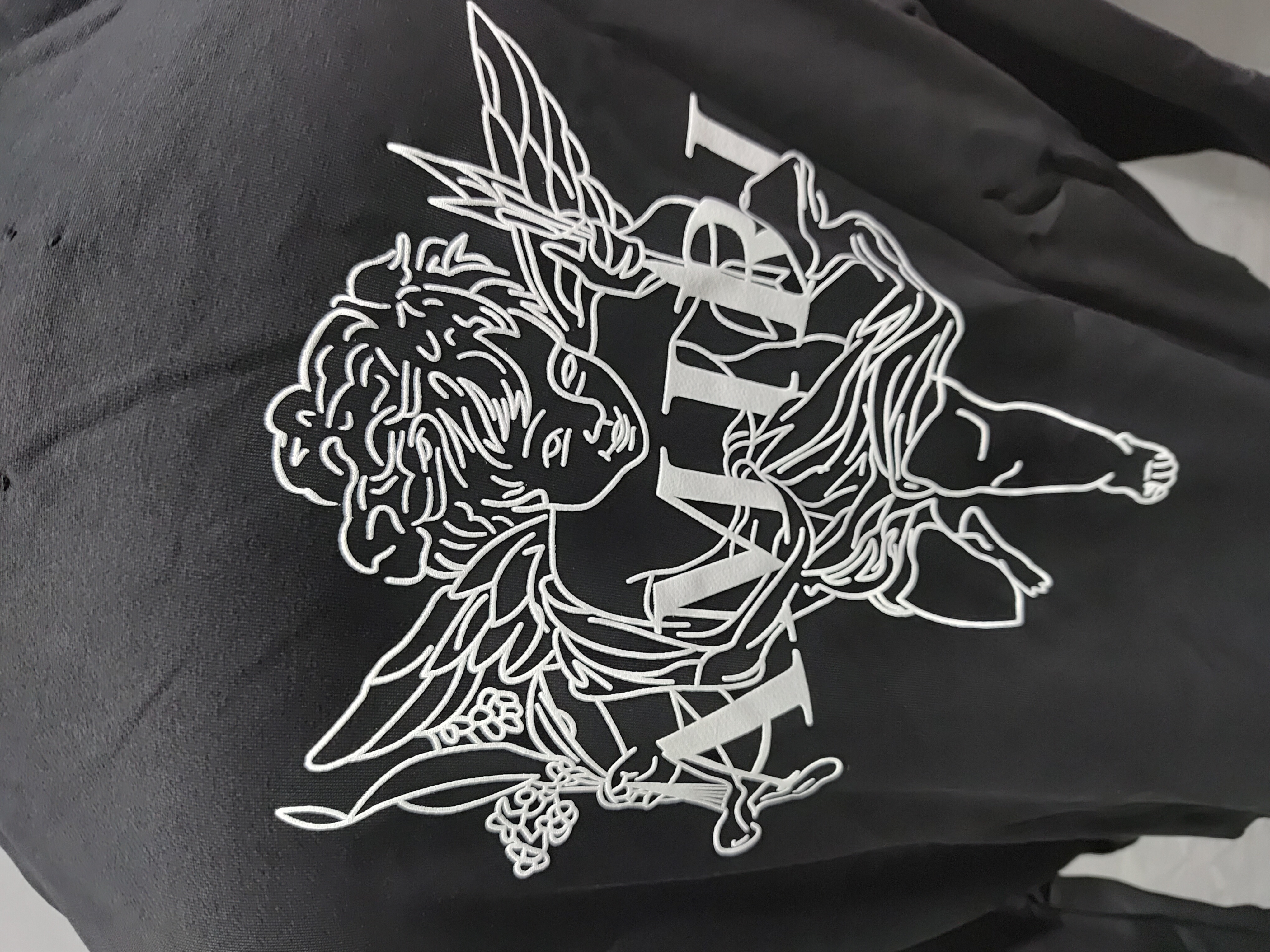 AMIRI Cupid Angel Print Hoodie #9218 Black review StockxKicksVIP 03