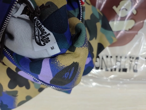 BAPE x Heron Preston Mix 1st Camo Shark Relaxed Fit Full Zip Hoodie Purple reviewed by