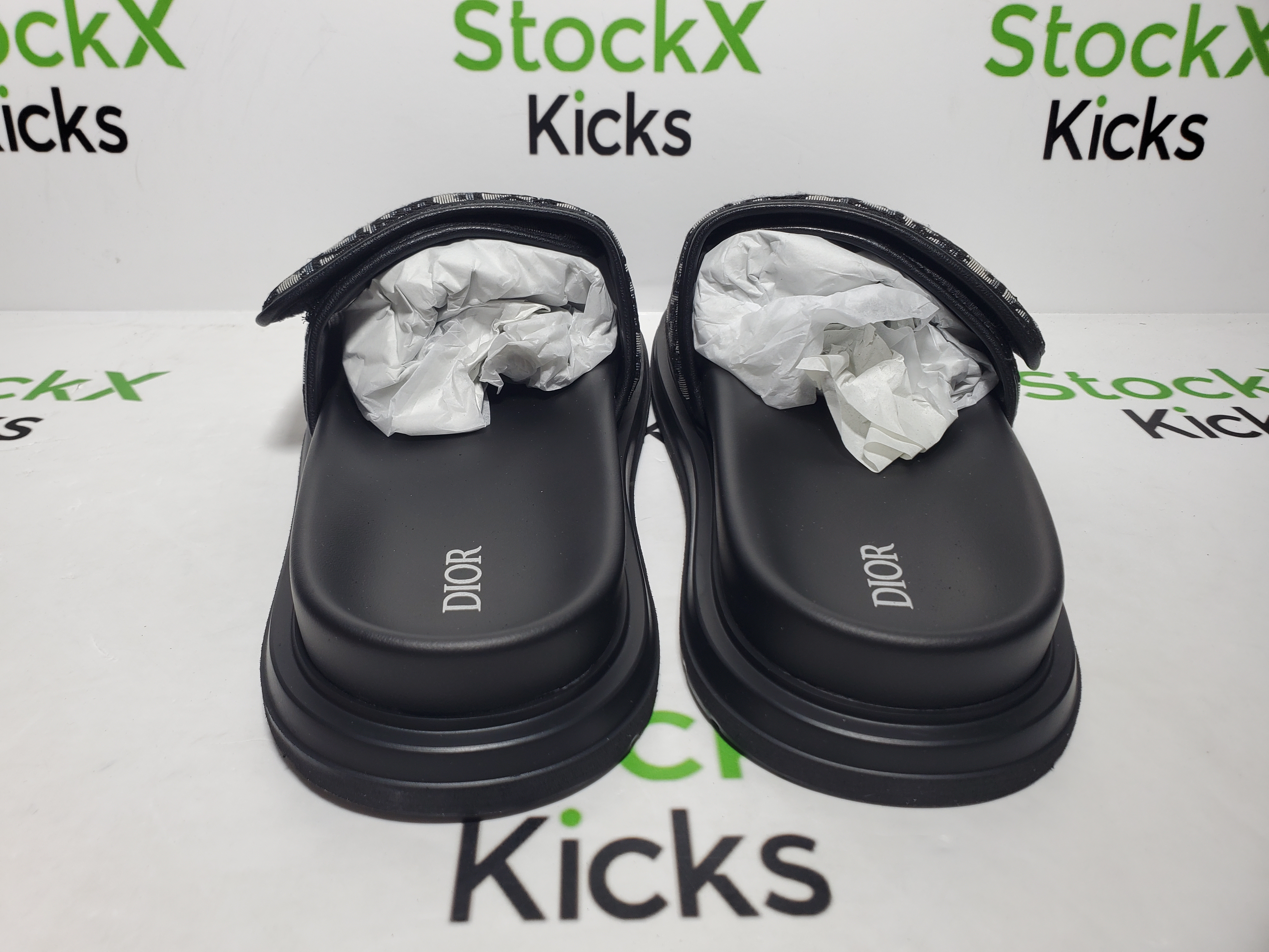 Dior Aqua Sandal Beige And Black Dior Oblique Jacquard review StockxKicksVIP 02