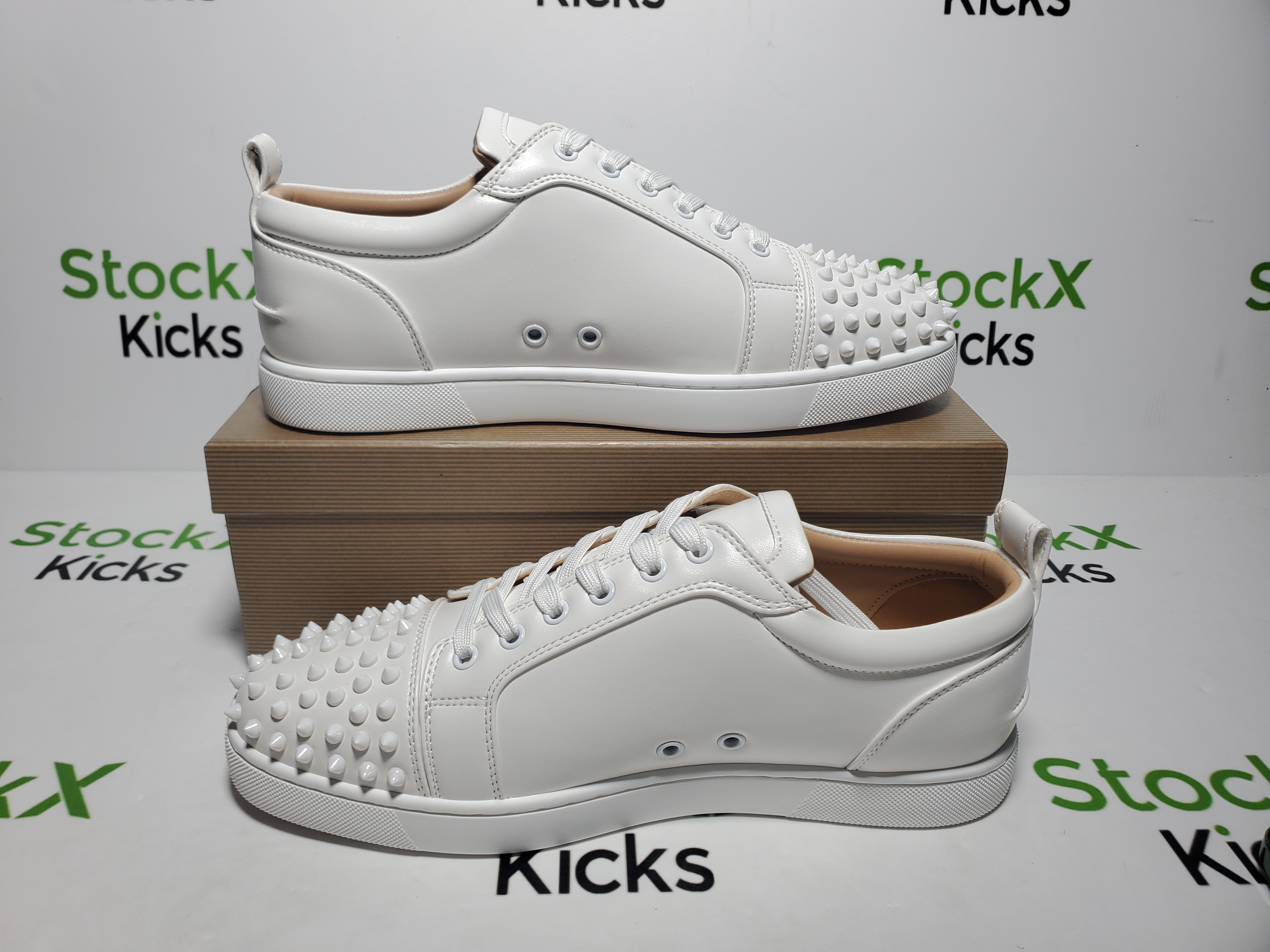 Christian Louboutin Junior Spikes White review Stockxkicksvip 06