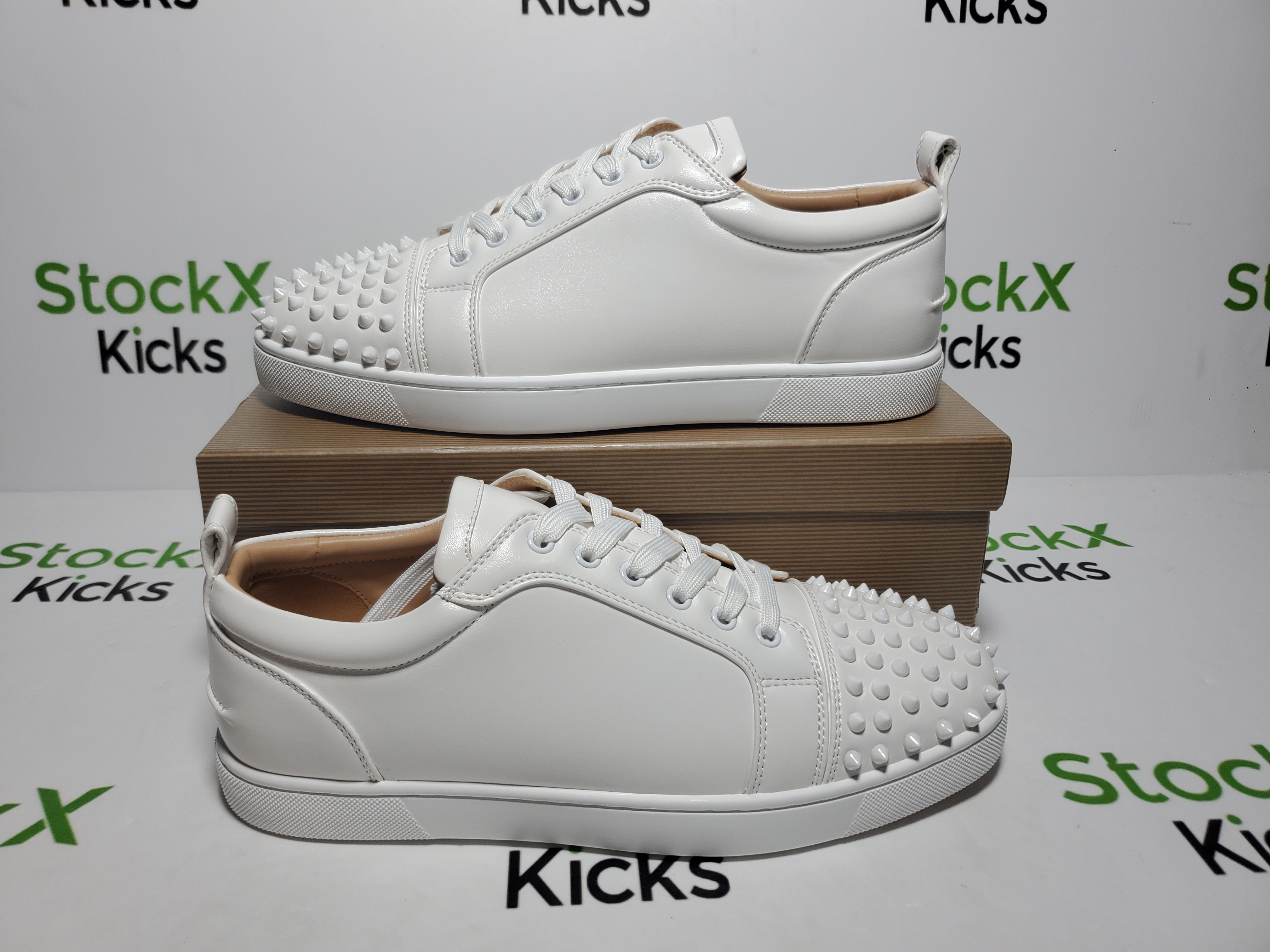 Christian Louboutin Junior Spikes White review Stockxkicksvip 05