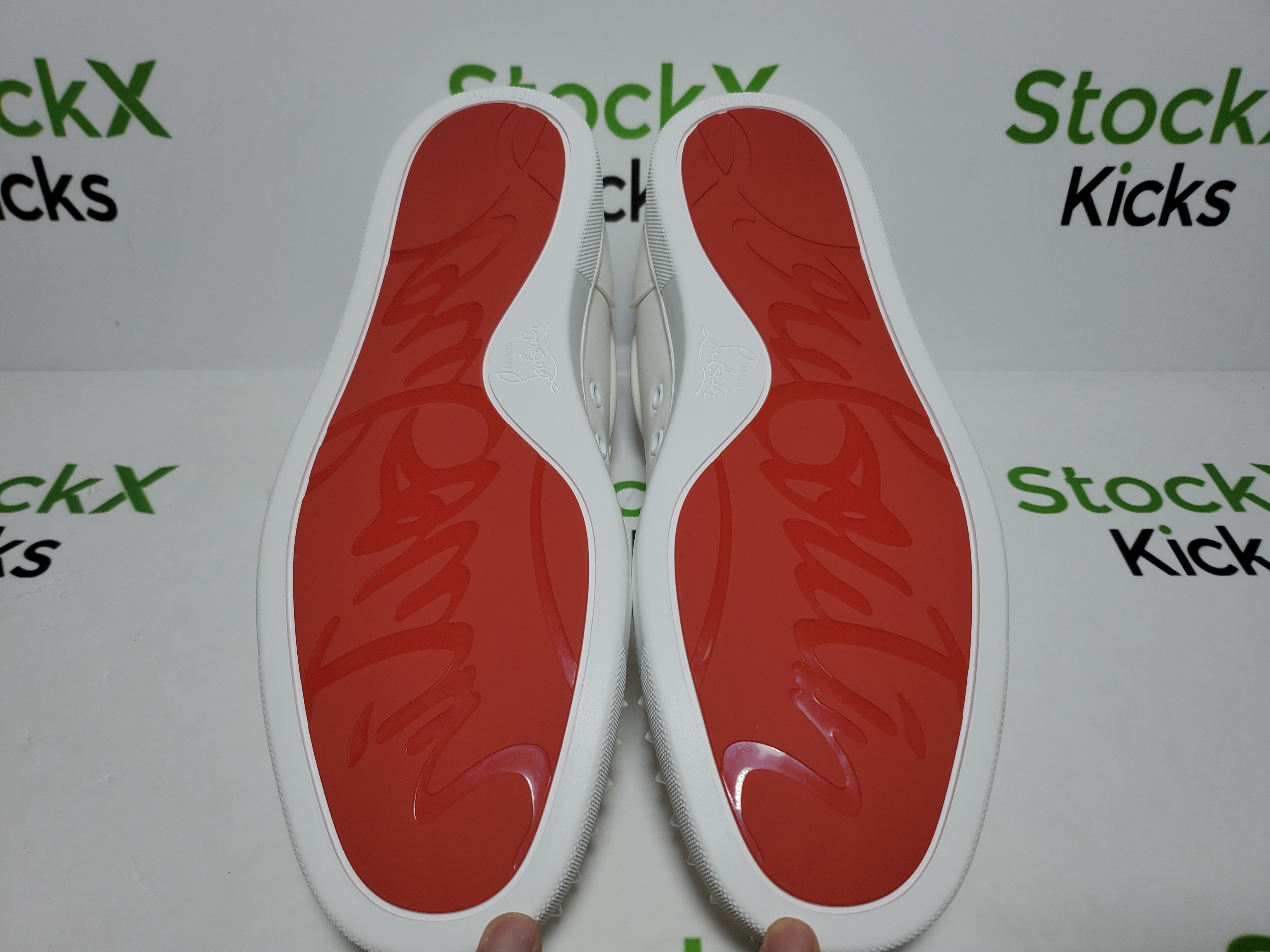 Christian Louboutin Junior Spikes White review Stockxkicksvip 04