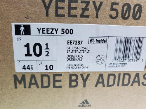 PK God Batch adidas Yeezy 500 Salt EE7287 reviewed by
