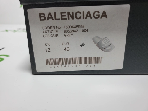 Balenciaga Pool Slide Grey reviewed by