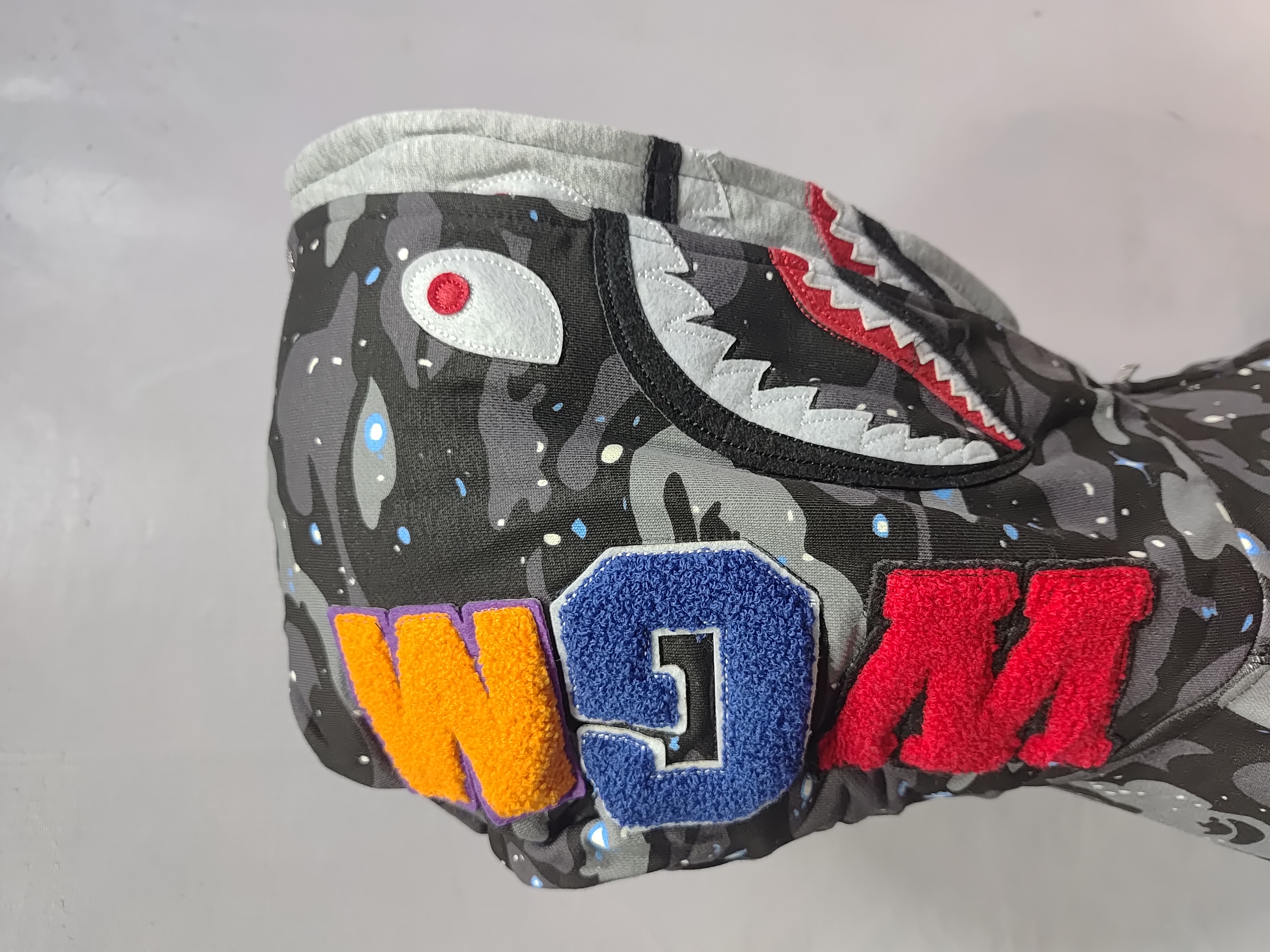 A Bathing Ape BAPE Shark Full-Zip Hoodie Black/White review stockxkicksvip 02