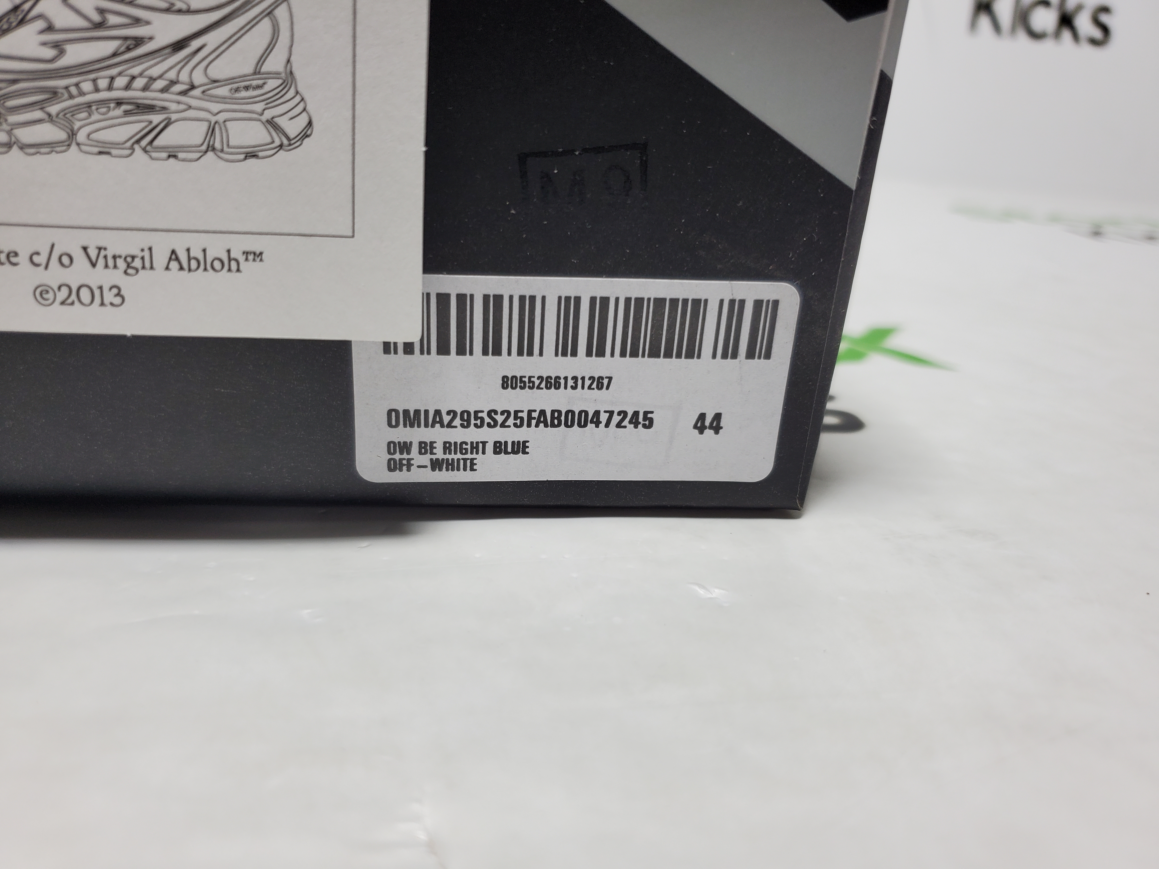 Off White Be Right Back Sneakers Gradient Blue OMIA295S25 FAB00 47245 review StockxKicks 00